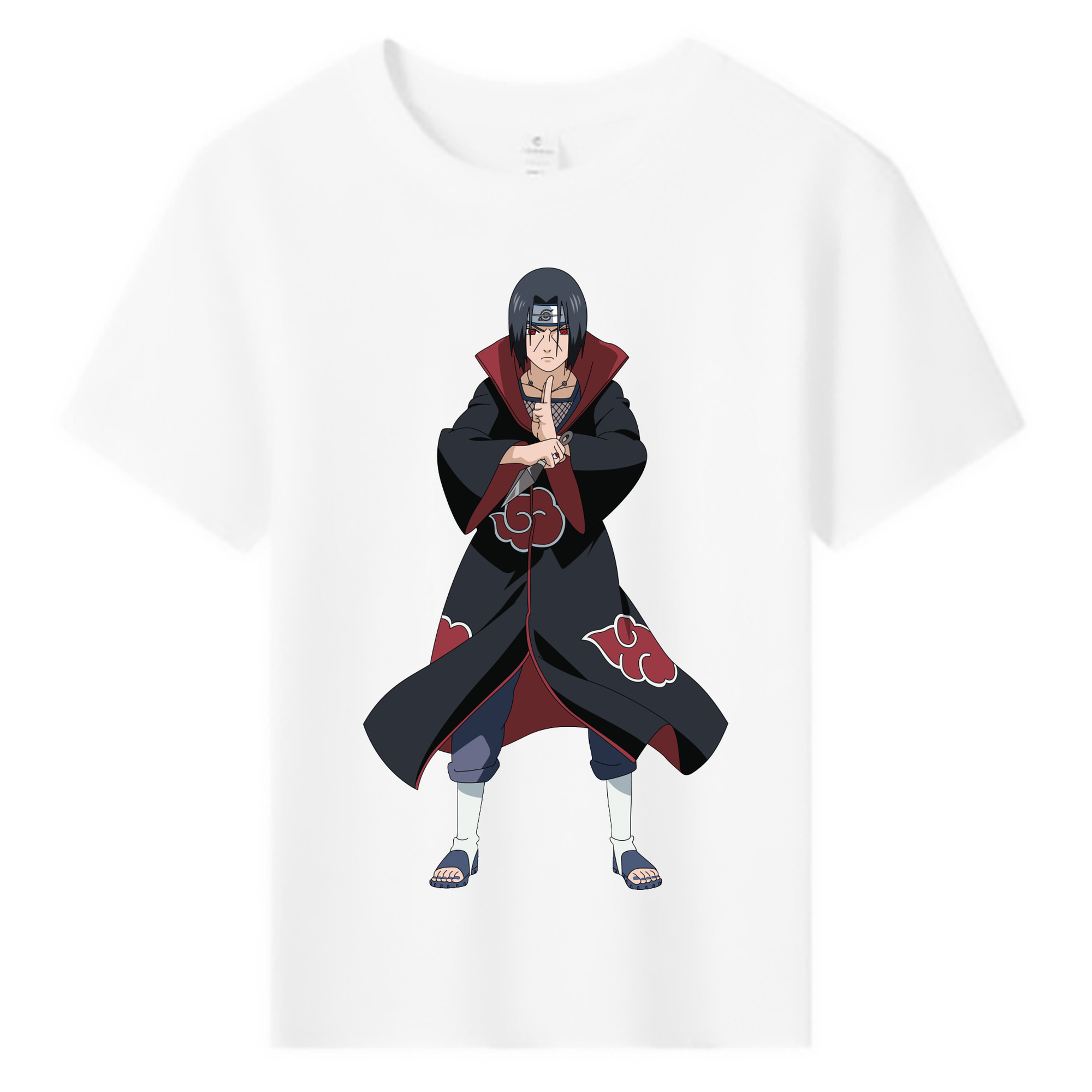 （画像用） NARUTO -ナルト- うちは イタチ Uchiha Itachi 綿100％キッズTシャツ（フロントプリント）