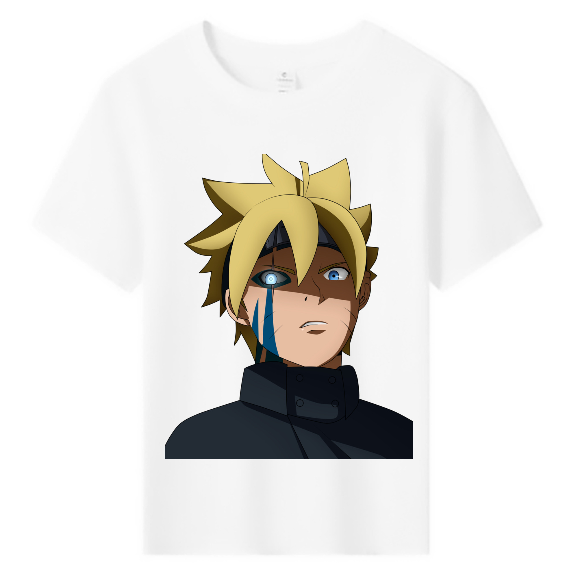 （画像用） NARUTO -ナルト- うずまき ボルト Uzumaki Boruto 綿100％キッズTシャツ（フロントプリント）