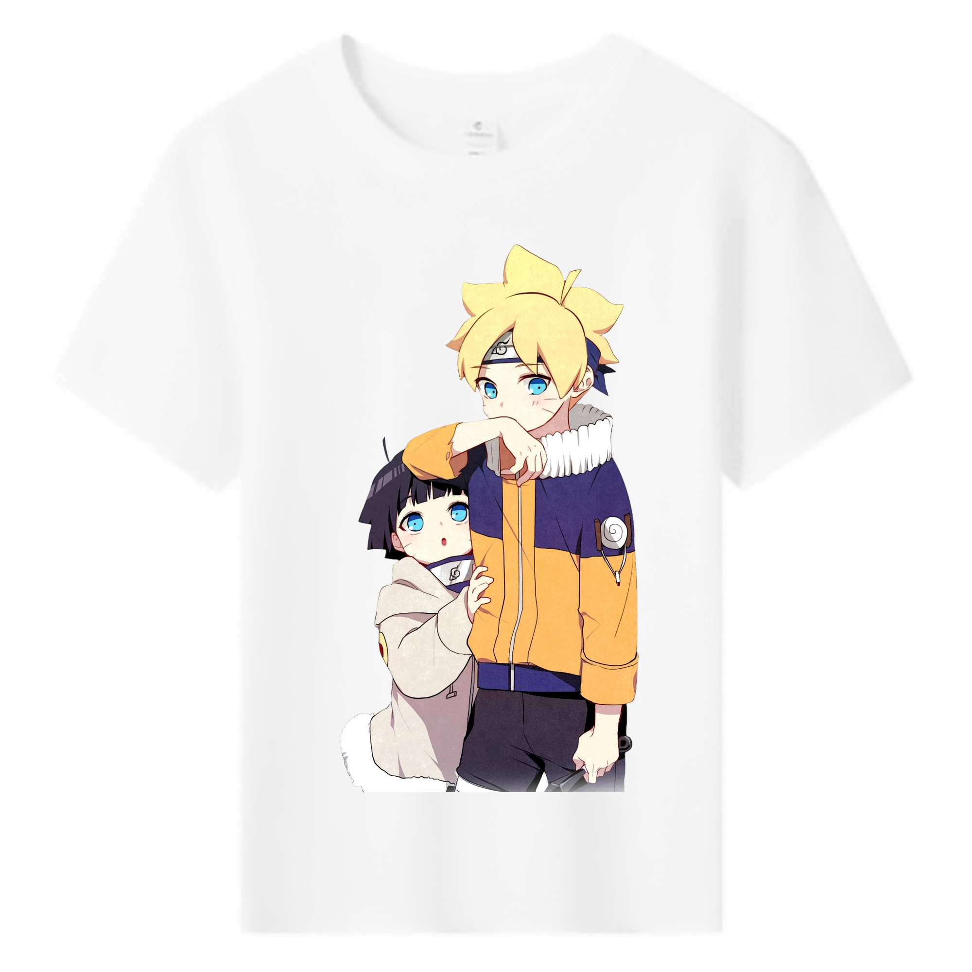 （画像用） NARUTO -ナルト- うずまき ボルト Uzumaki Boruto 綿100％キッズTシャツ（フロントプリント）