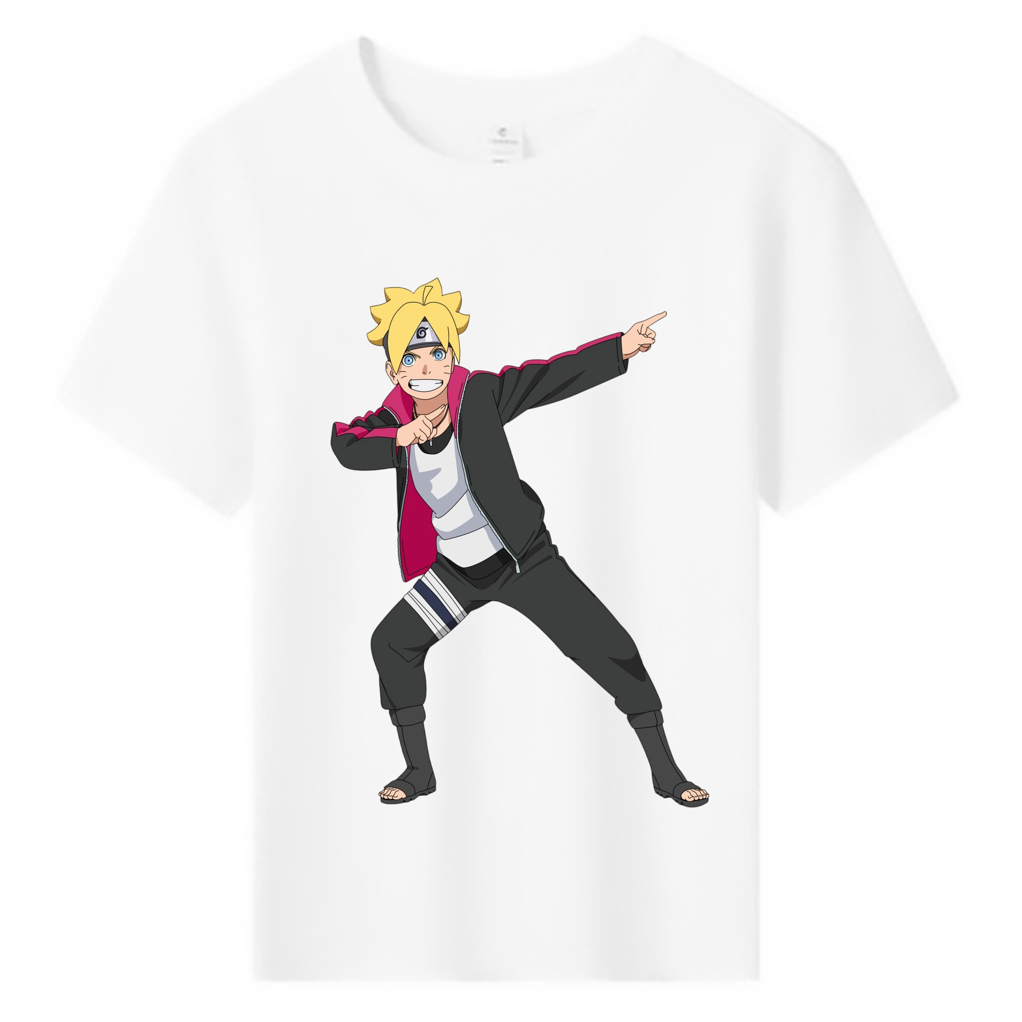 （画像用） NARUTO -ナルト- うずまき ボルト Uzumaki Boruto 綿100％キッズTシャツ（フロントプリント）