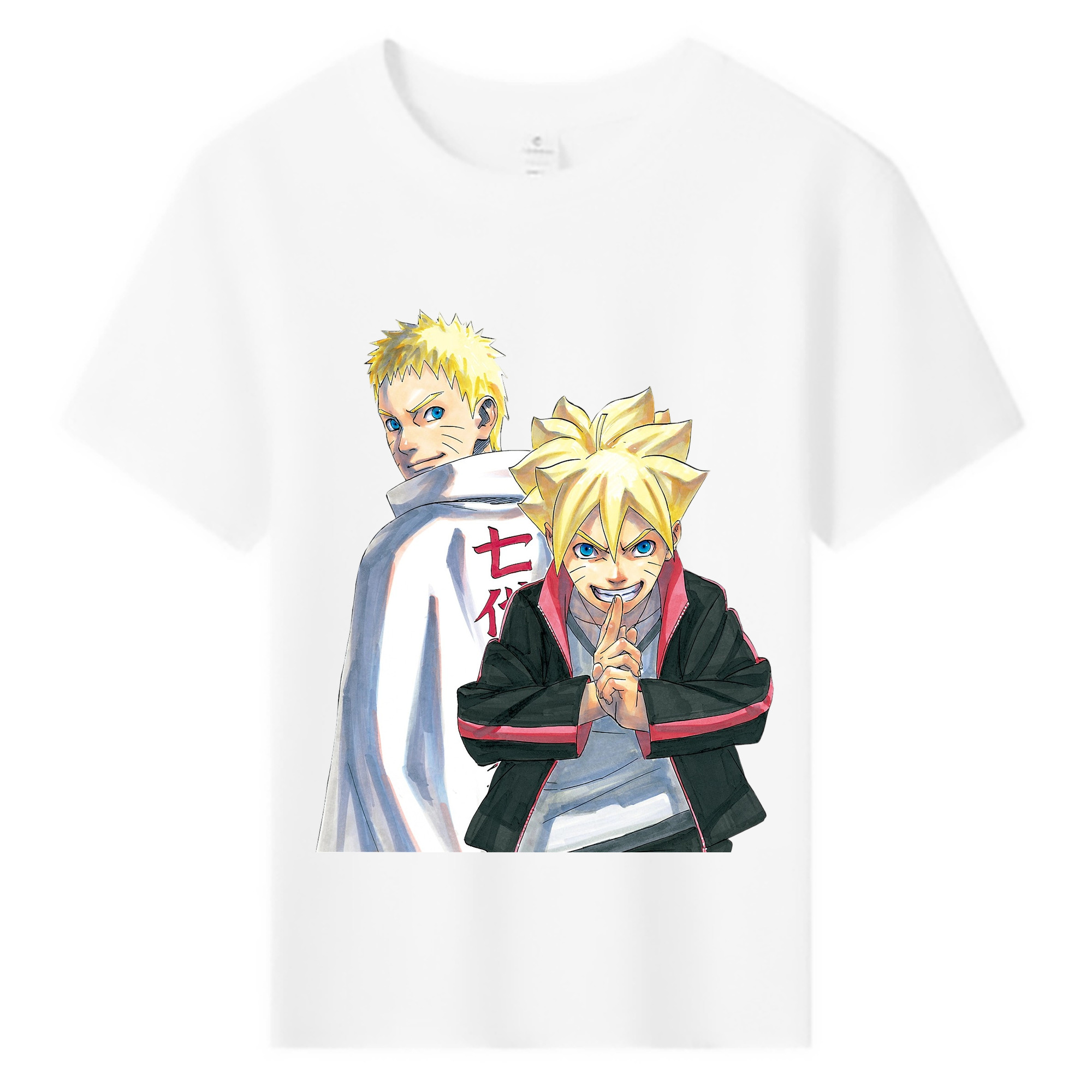 （画像用） NARUTO -ナルト- うずまき ボルト Uzumaki Boruto 綿100％キッズTシャツ（フロントプリント）