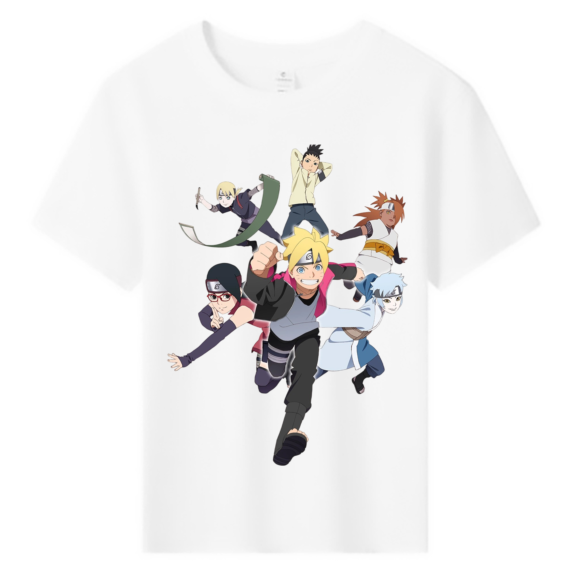 （画像用） NARUTO -ナルト- うずまき ボルト Uzumaki Boruto 綿100％キッズTシャツ（フロントプリント）