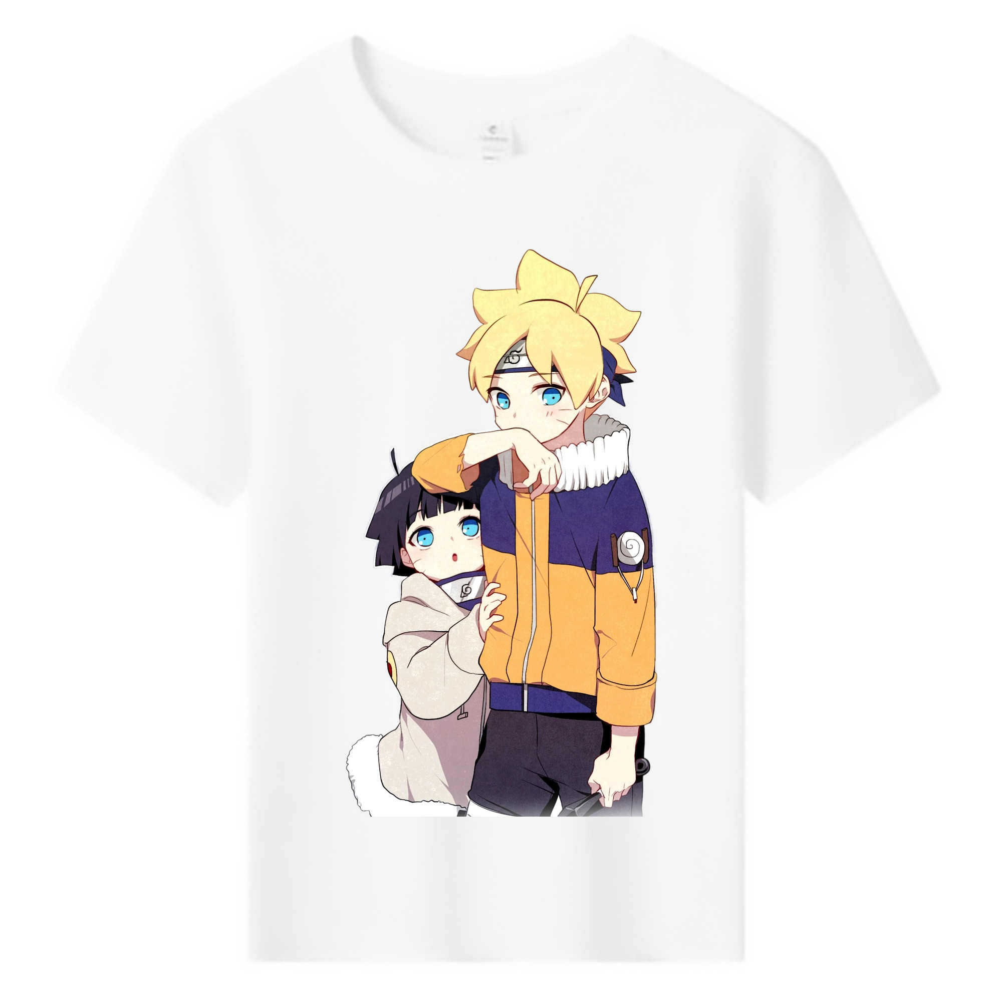（画像用） NARUTO -ナルト- うずまき ボルト Uzumaki Boruto 綿100％キッズTシャツ（フロントプリント）