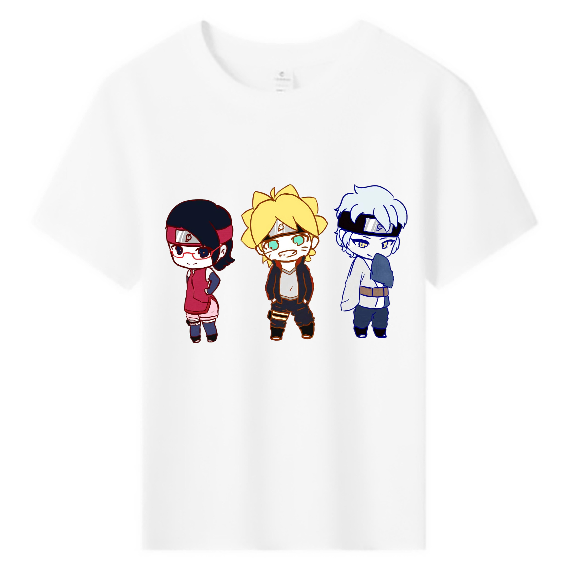 （画像用） NARUTO -ナルト- うずまき ボルト Uzumaki Boruto 綿100％キッズTシャツ（フロントプリント）
