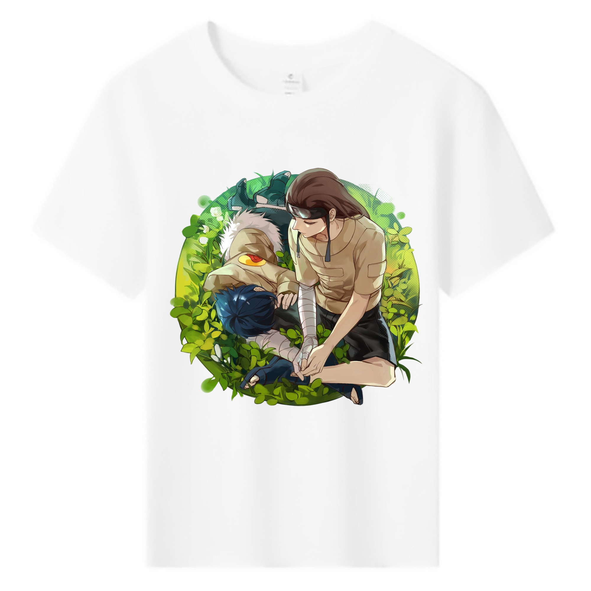 （画像用） NARUTO -ナルト- 日向ネジ Hyūga Neji 綿100％キッズTシャツ（フロントプリント）