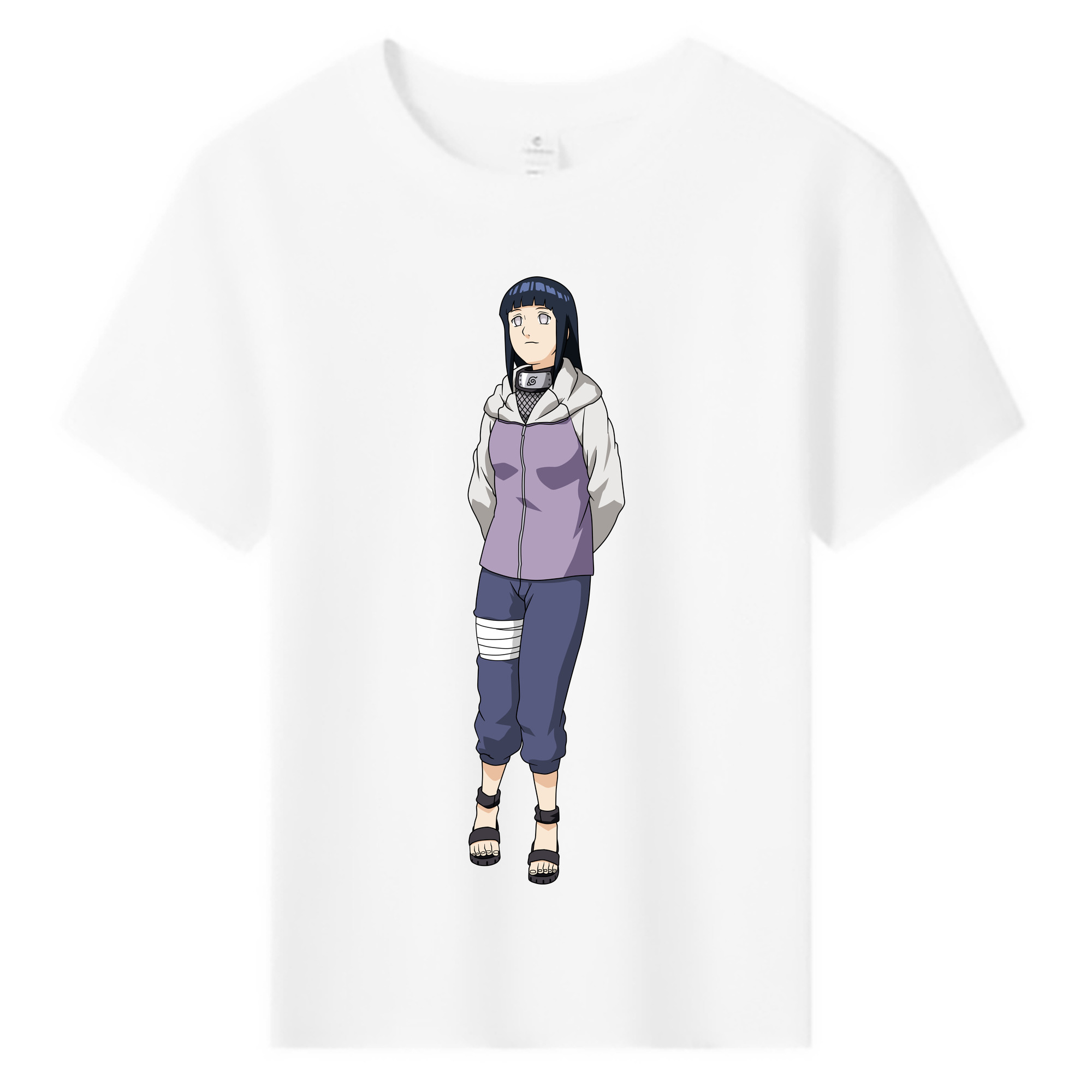 （画像用） NARUTO -ナルト- 日向ヒナタ Hyūga Hinata 綿100％キッズTシャツ（フロントプリント）