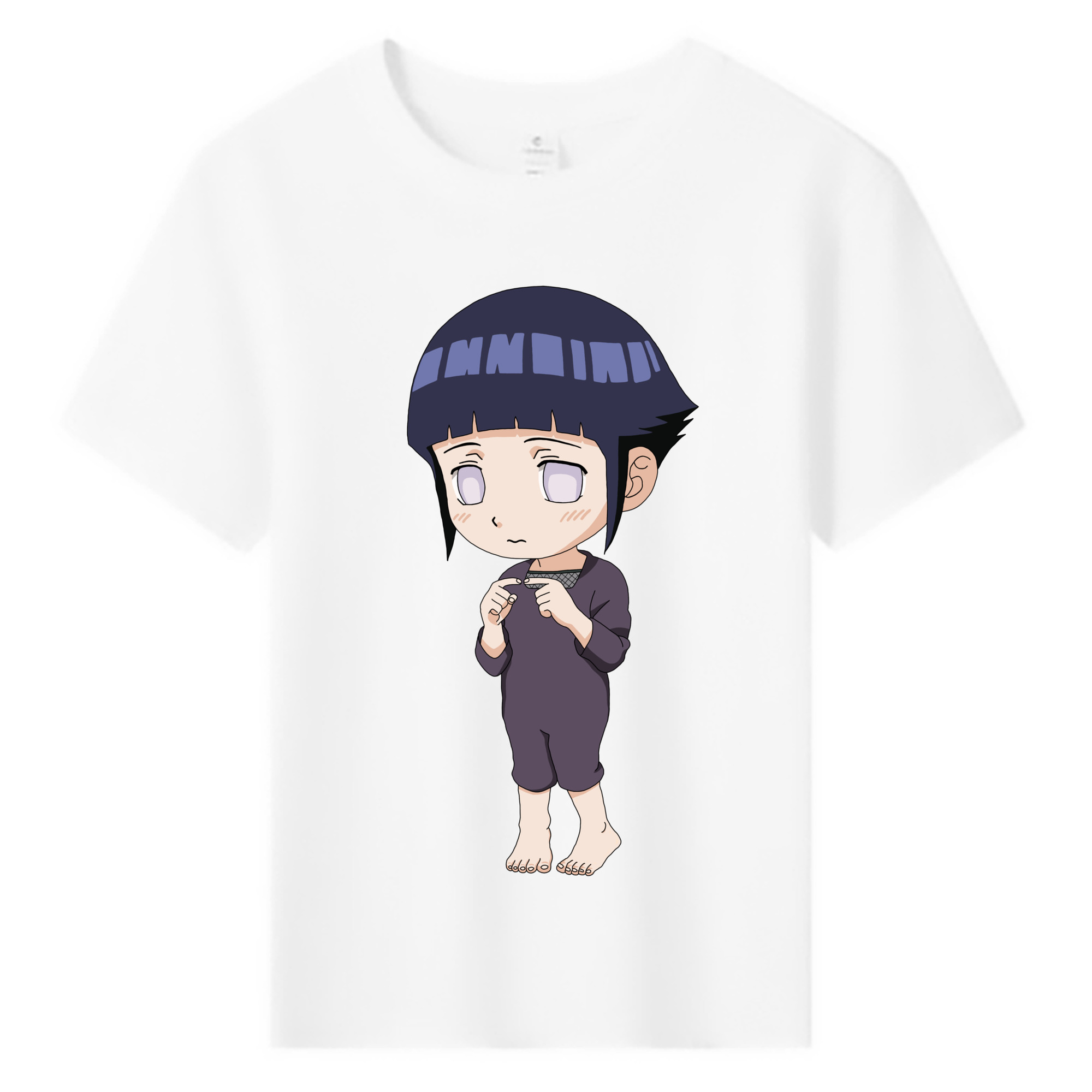 （画像用） NARUTO -ナルト- 日向ヒナタ Hyūga Hinata 綿100％キッズTシャツ（フロントプリント）