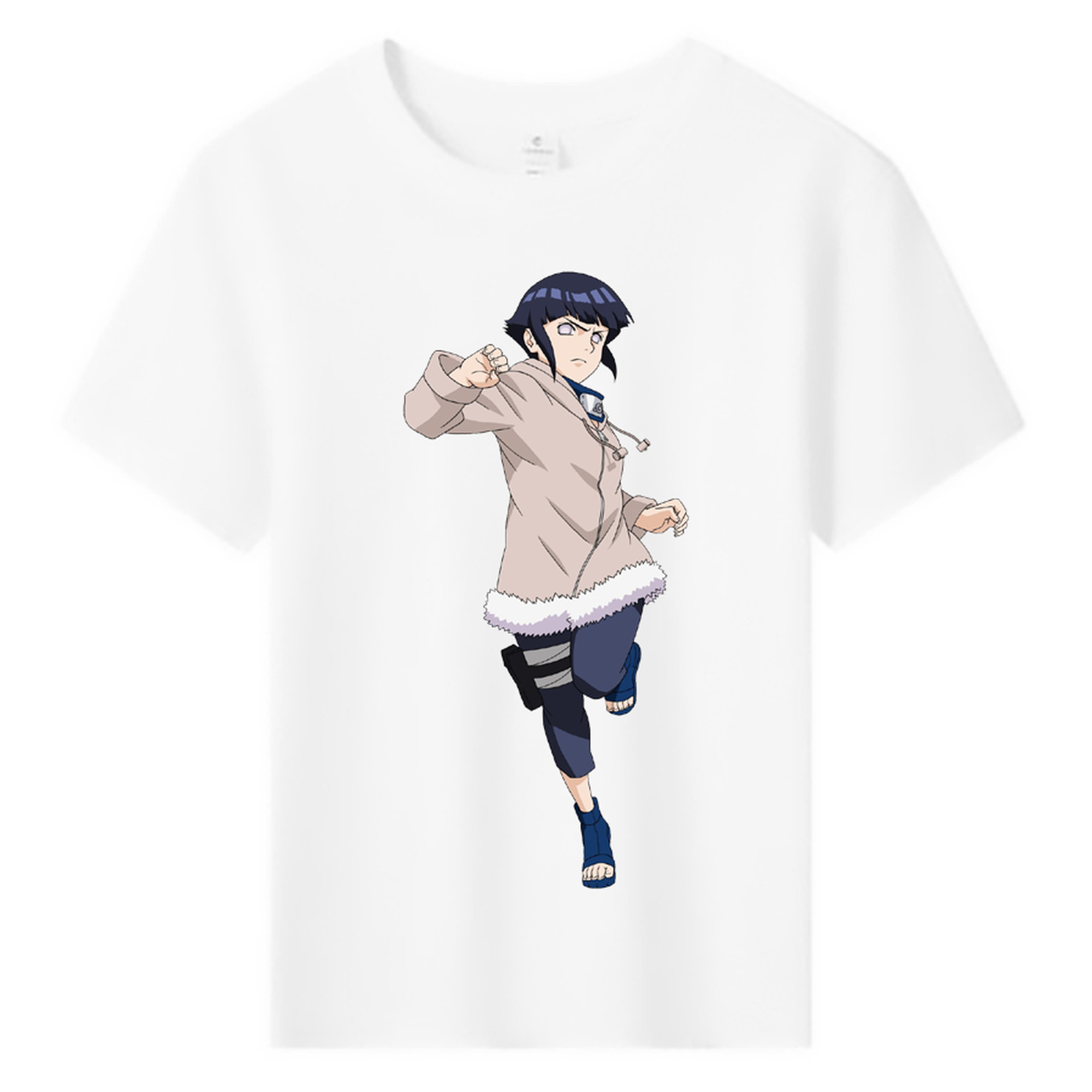 （画像用） NARUTO -ナルト- 日向ヒナタ Hyūga Hinata 綿100％キッズTシャツ（フロントプリント）