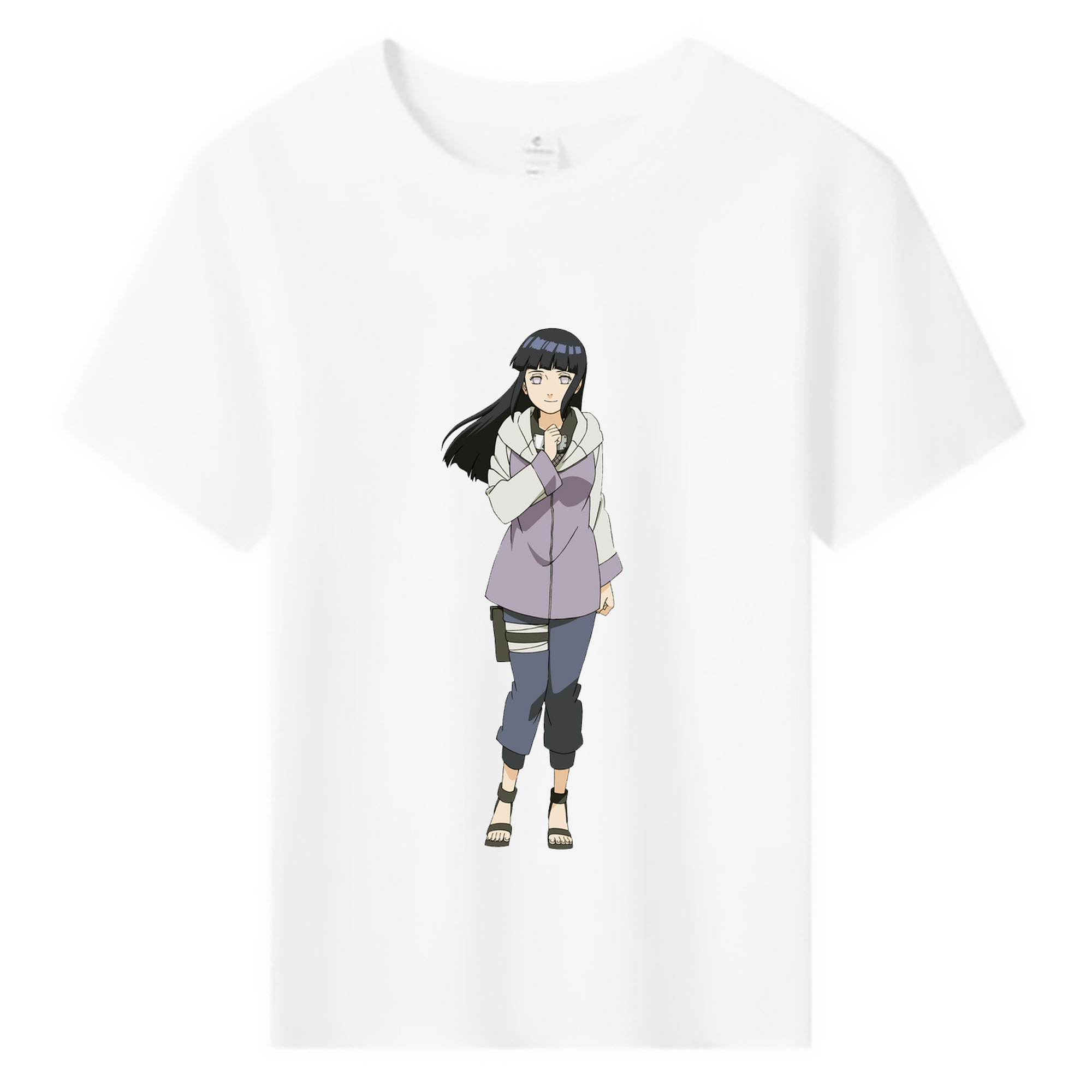 （画像用） NARUTO -ナルト- 日向ヒナタ Hyūga Hinata 綿100％キッズTシャツ（フロントプリント）