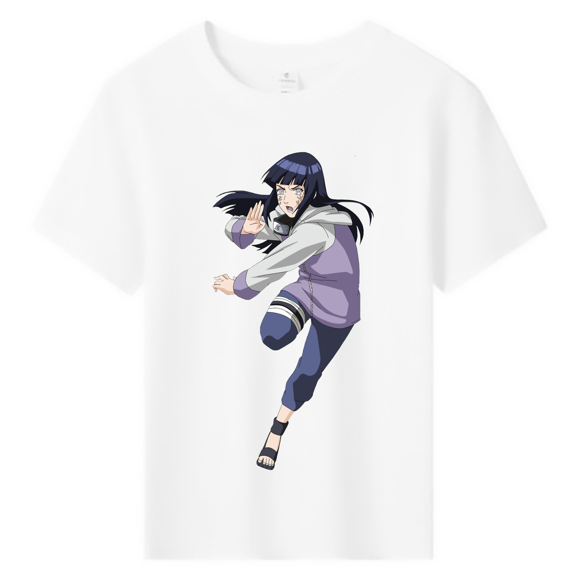 （画像用） NARUTO -ナルト- 日向ヒナタ Hyūga Hinata 綿100％キッズTシャツ（フロントプリント）