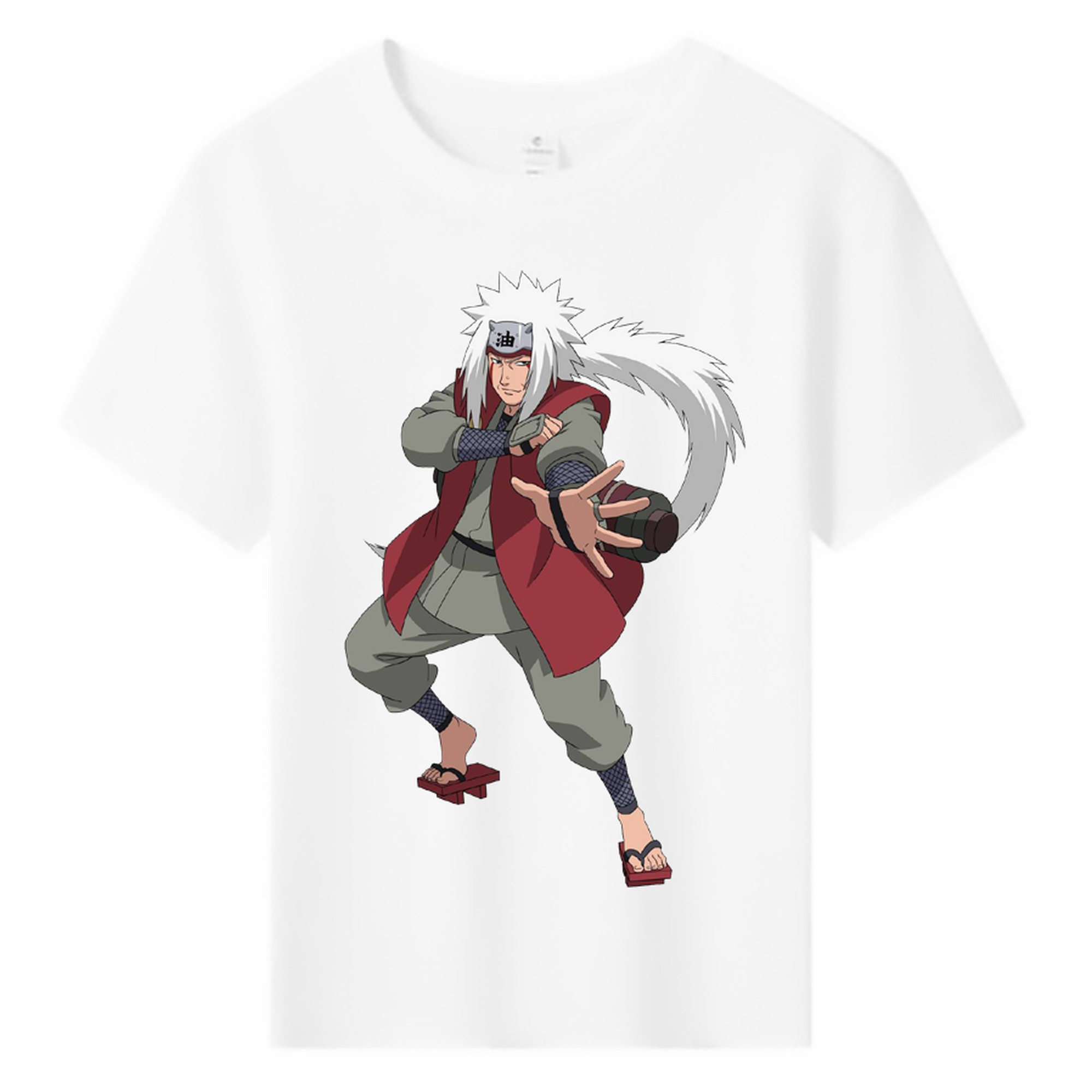 （画像用） NARUTO -ナルト- 自来也（じらいや） Jiraiya 綿100％キッズTシャツ（フロントプリント）