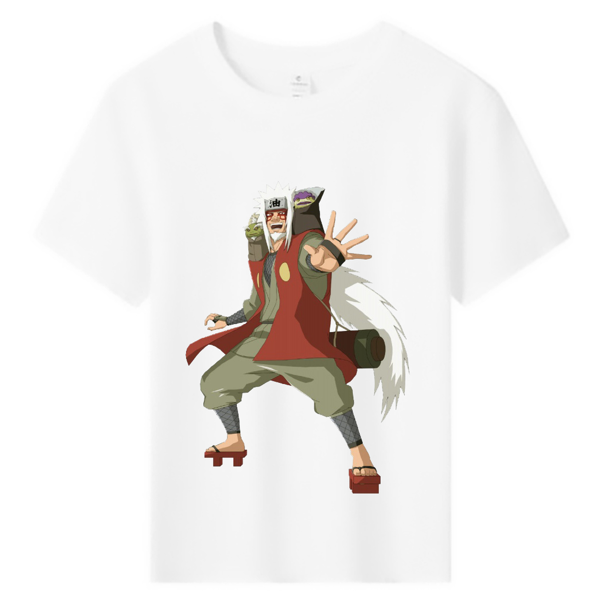 （画像用） NARUTO -ナルト- 自来也（じらいや） Jiraiya 綿100％キッズTシャツ（フロントプリント）