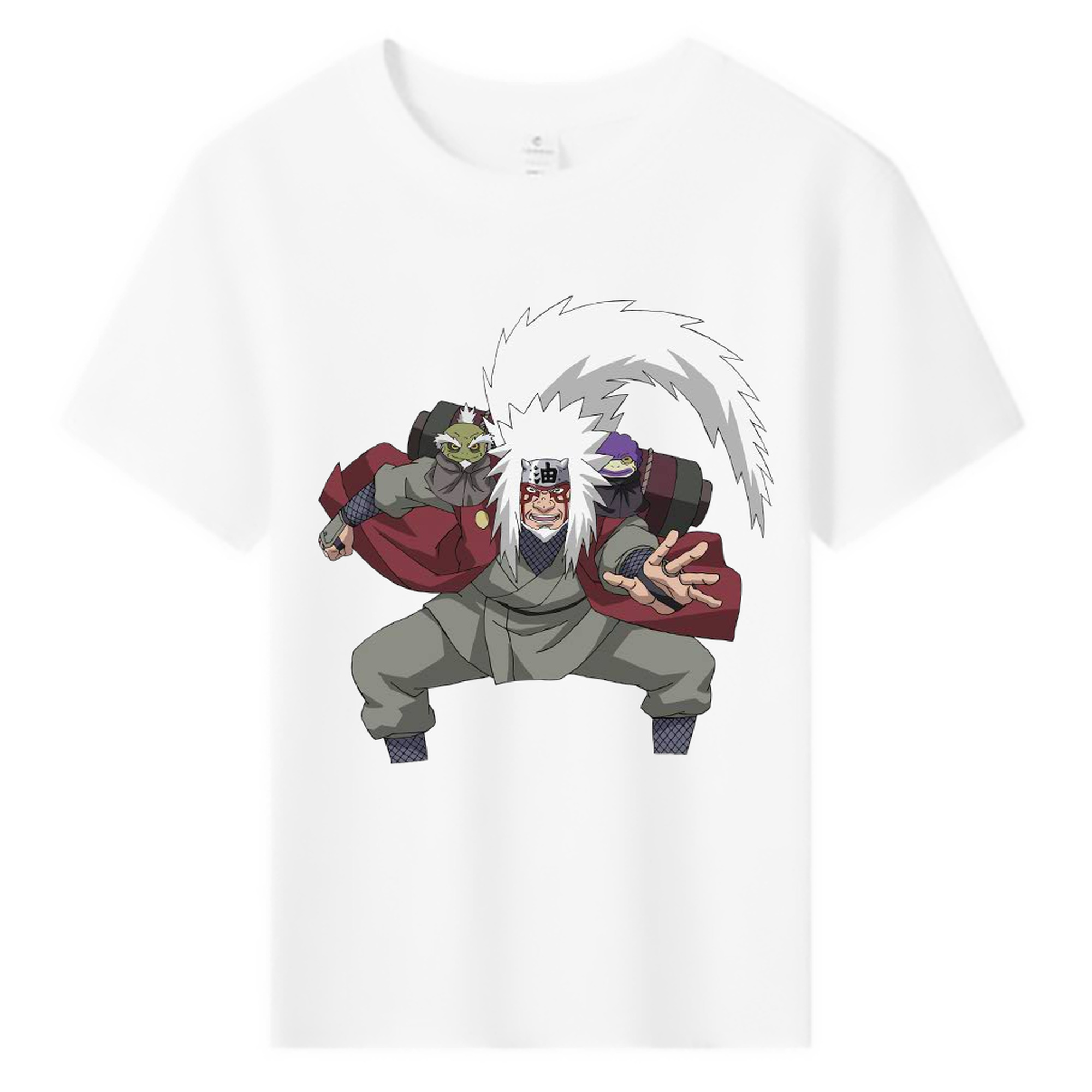 （画像用） NARUTO -ナルト- 自来也（じらいや） Jiraiya 綿100％キッズTシャツ（フロントプリント）