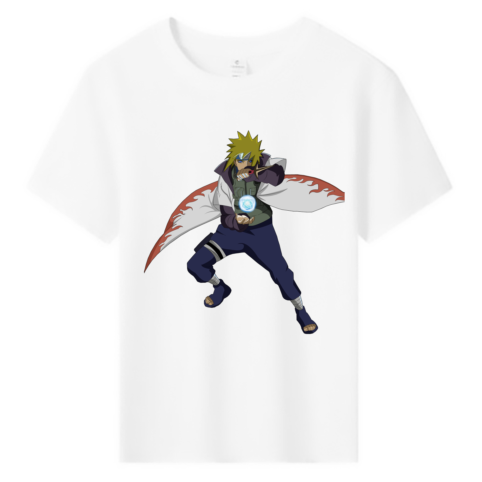 （画像用） NARUTO -ナルト- 波風 ミナト Namikaze Minato 綿100％キッズTシャツ（フロントプリント）