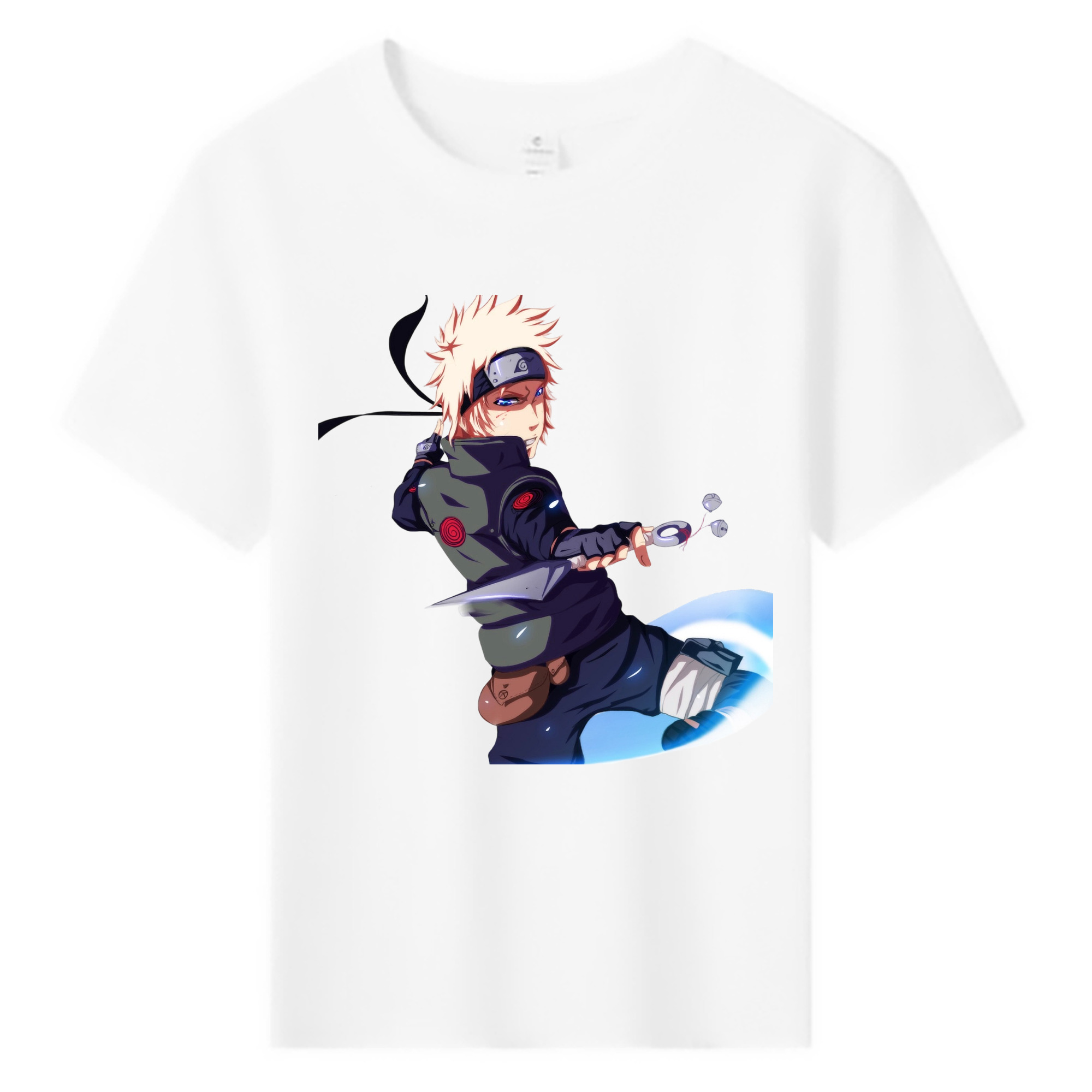 （画像用） NARUTO -ナルト- 波風 ミナト Namikaze Minato 綿100％キッズTシャツ（フロントプリント）
