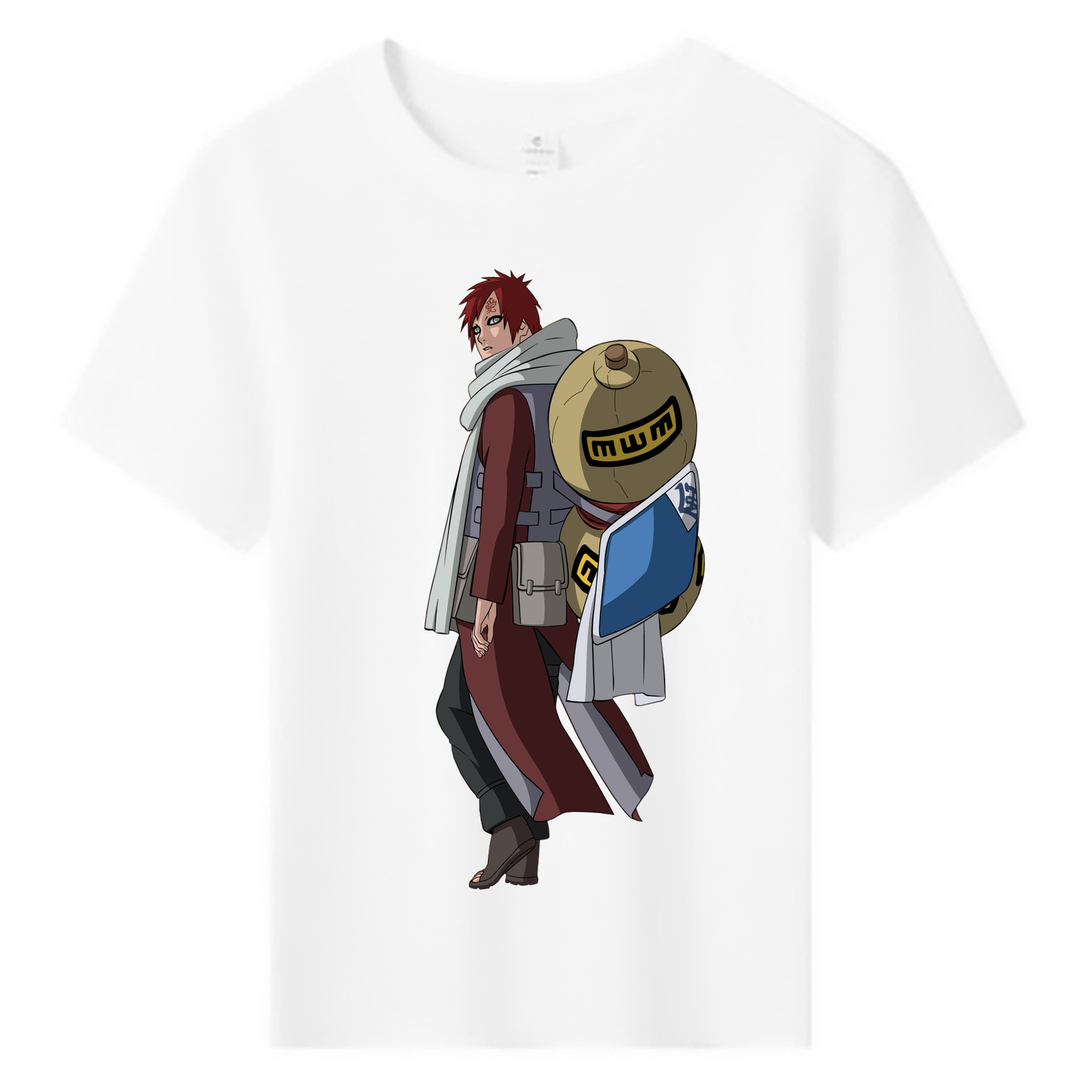 （画像用） NARUTO -ナルト- ガアラ Gaara 綿100％キッズTシャツ（フロントプリント）