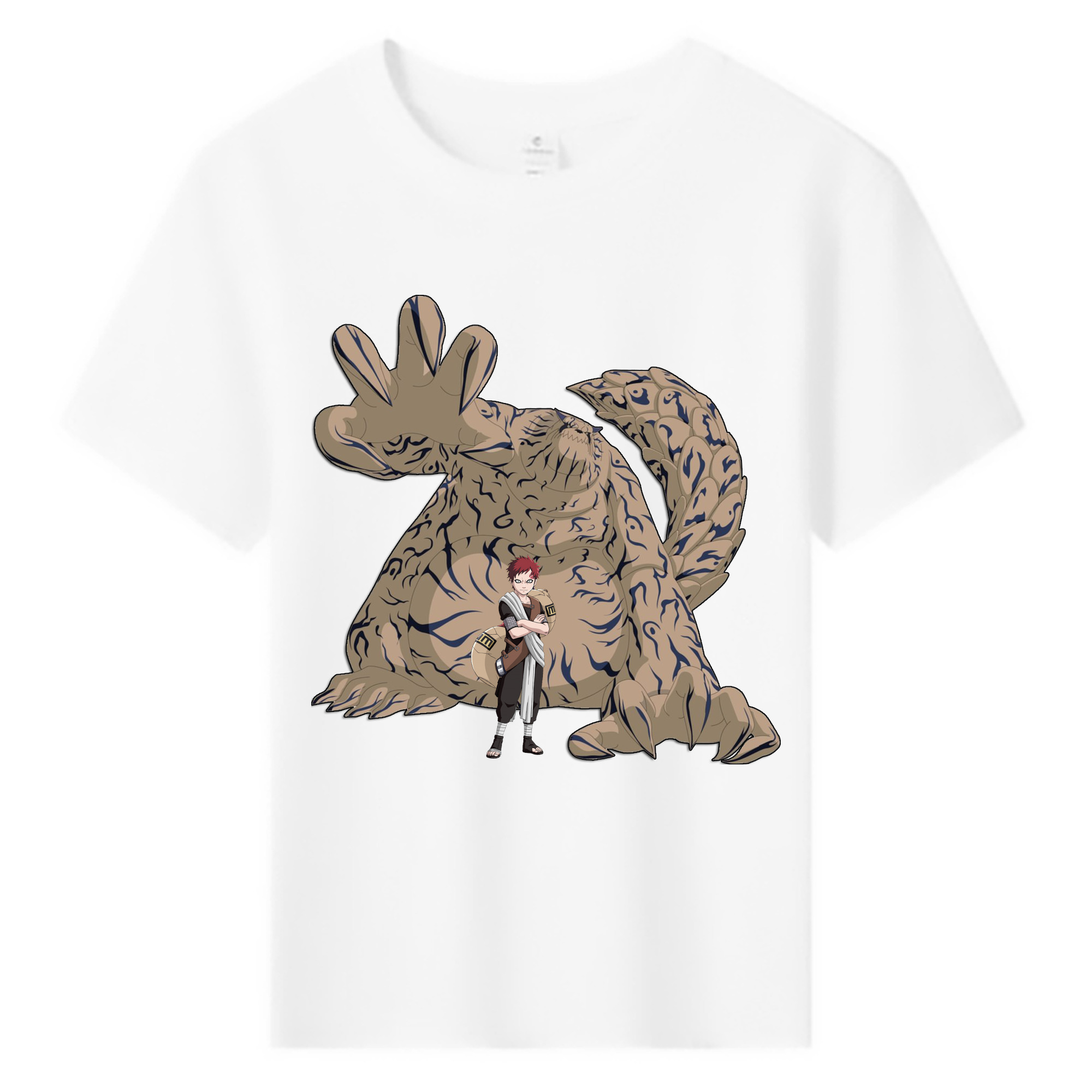 （画像用） NARUTO -ナルト- ガアラ Gaara 綿100％キッズTシャツ（フロントプリント）