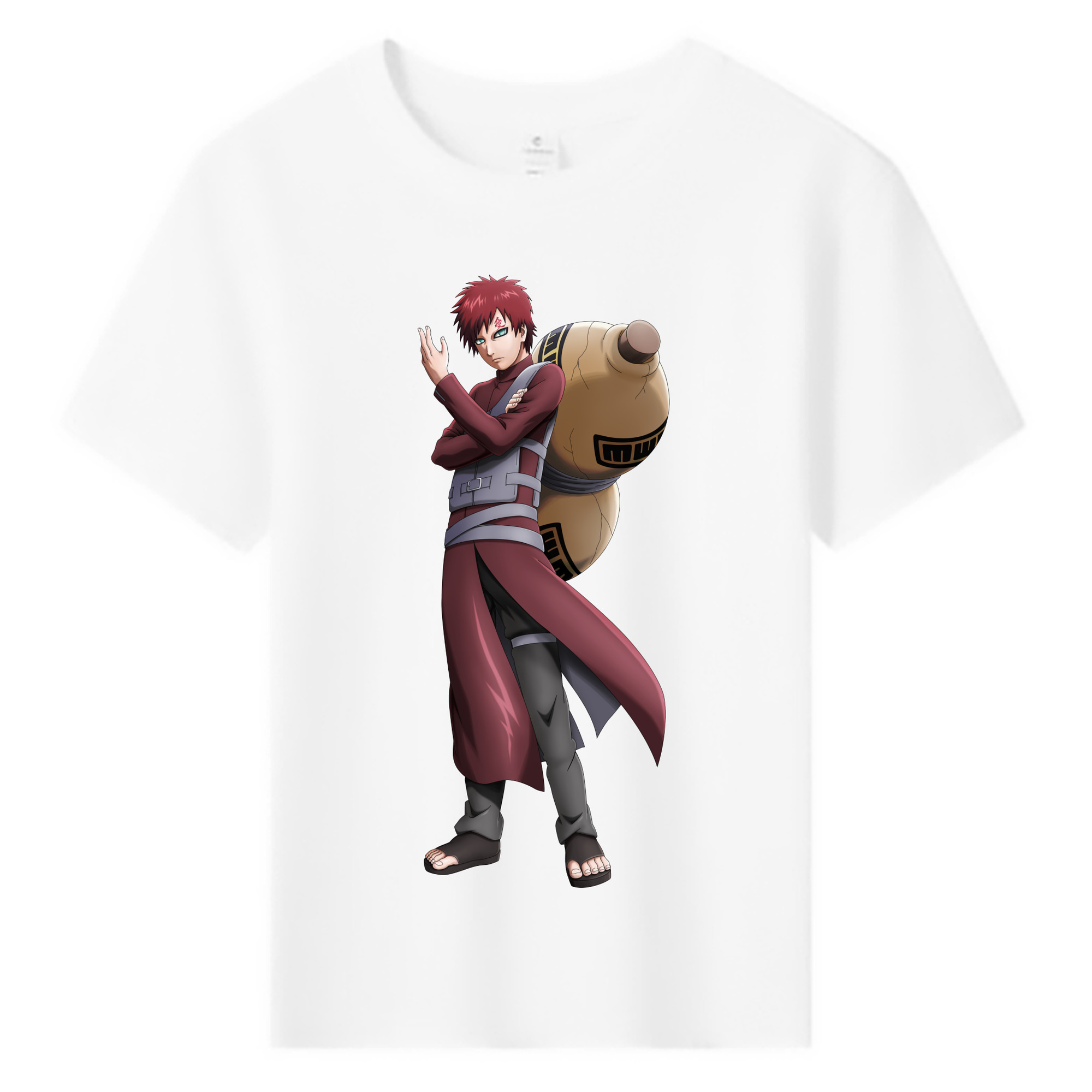 （画像用） NARUTO -ナルト- ガアラ Gaara 綿100％キッズTシャツ（フロントプリント）
