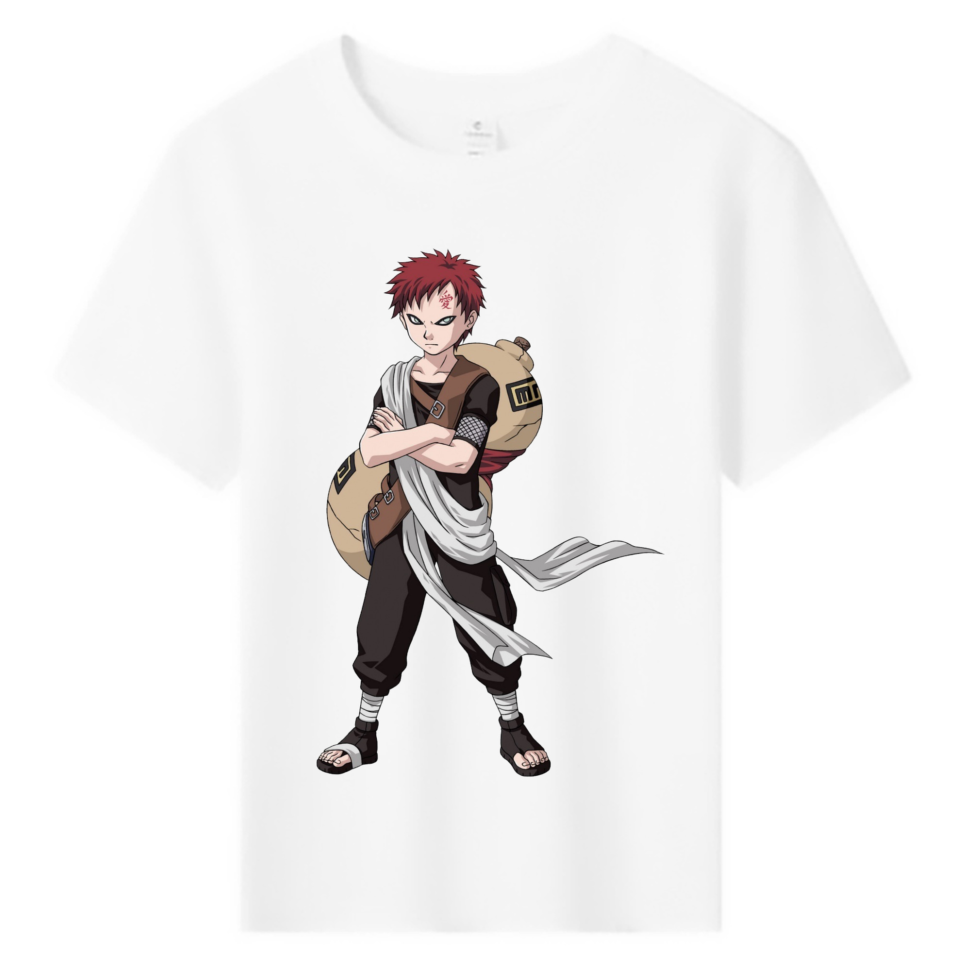 （画像用） NARUTO -ナルト- ガアラ Gaara 綿100％キッズTシャツ（フロントプリント）