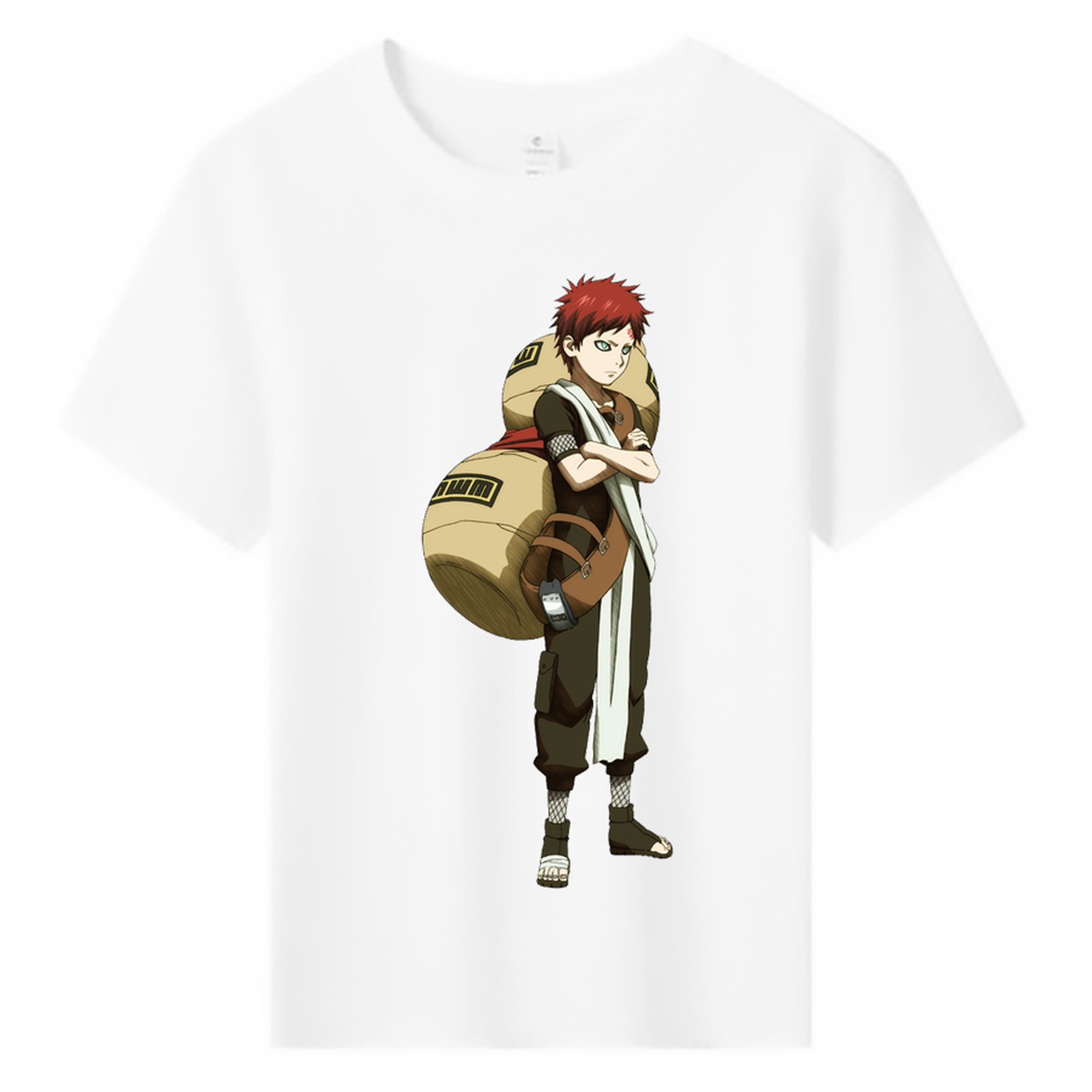 （画像用） NARUTO -ナルト- ガアラ Gaara 綿100％キッズTシャツ（フロントプリント）