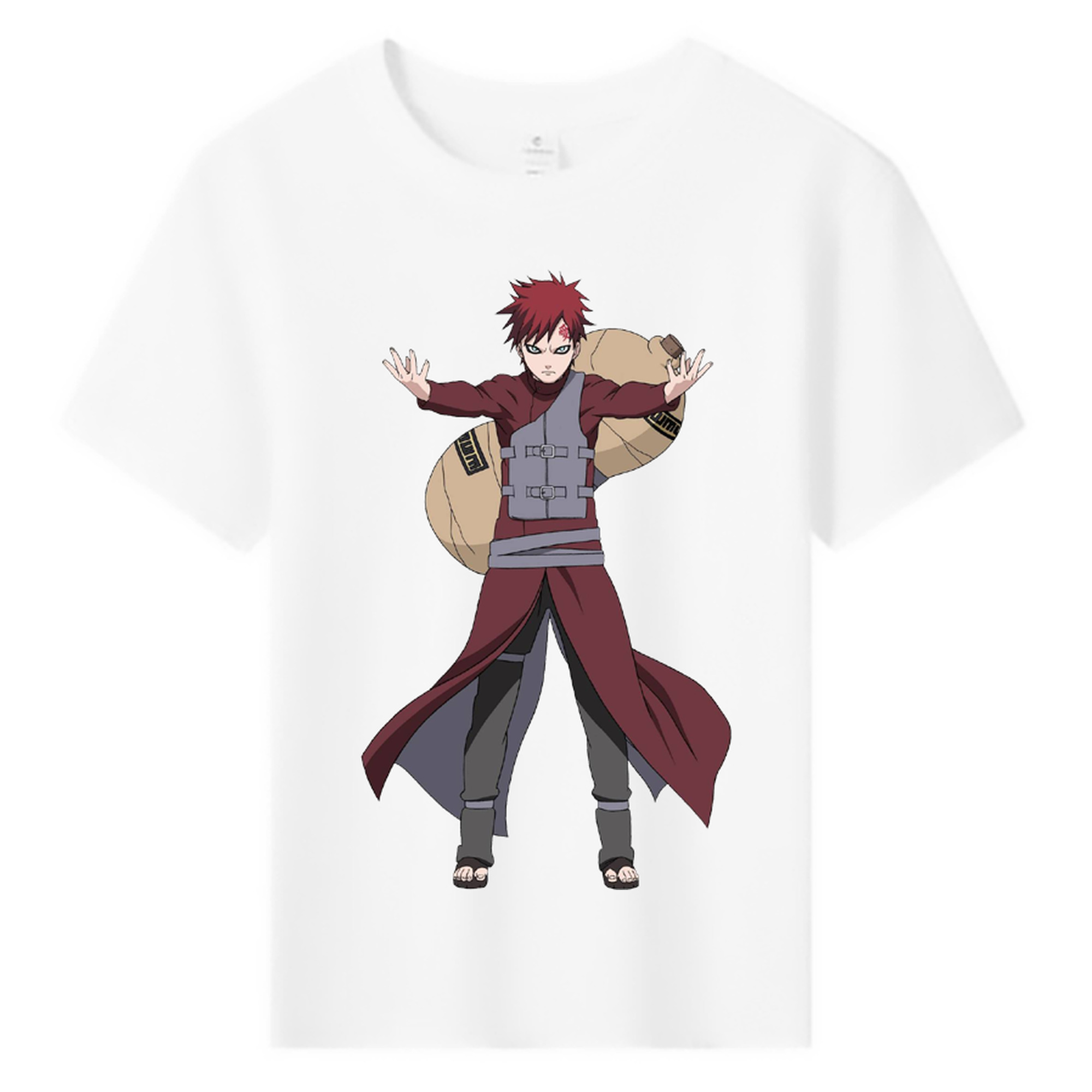 （画像用） NARUTO -ナルト- ガアラ Gaara 綿100％キッズTシャツ（フロントプリント）