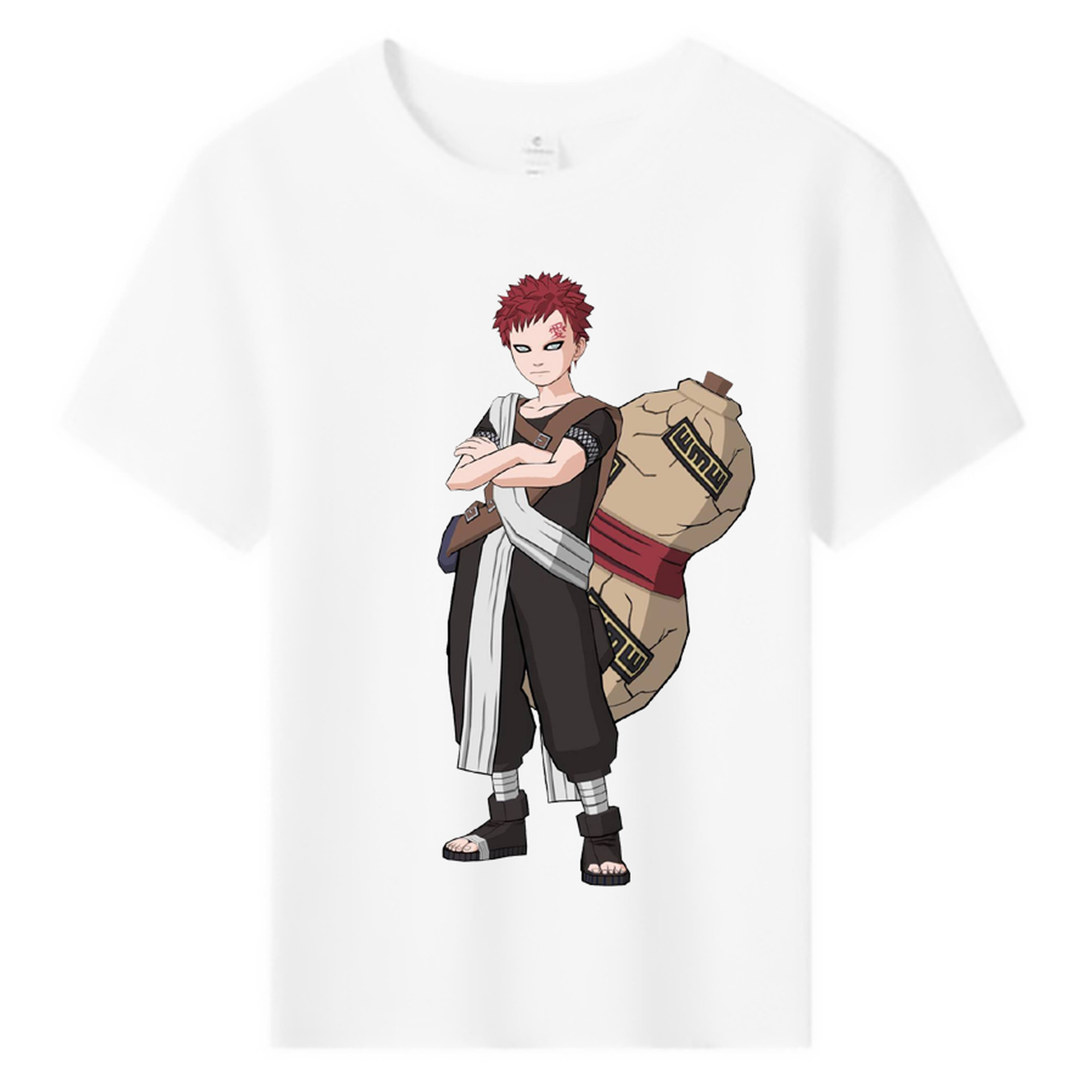 （画像用） NARUTO -ナルト- ガアラ Gaara 綿100％キッズTシャツ（フロントプリント）