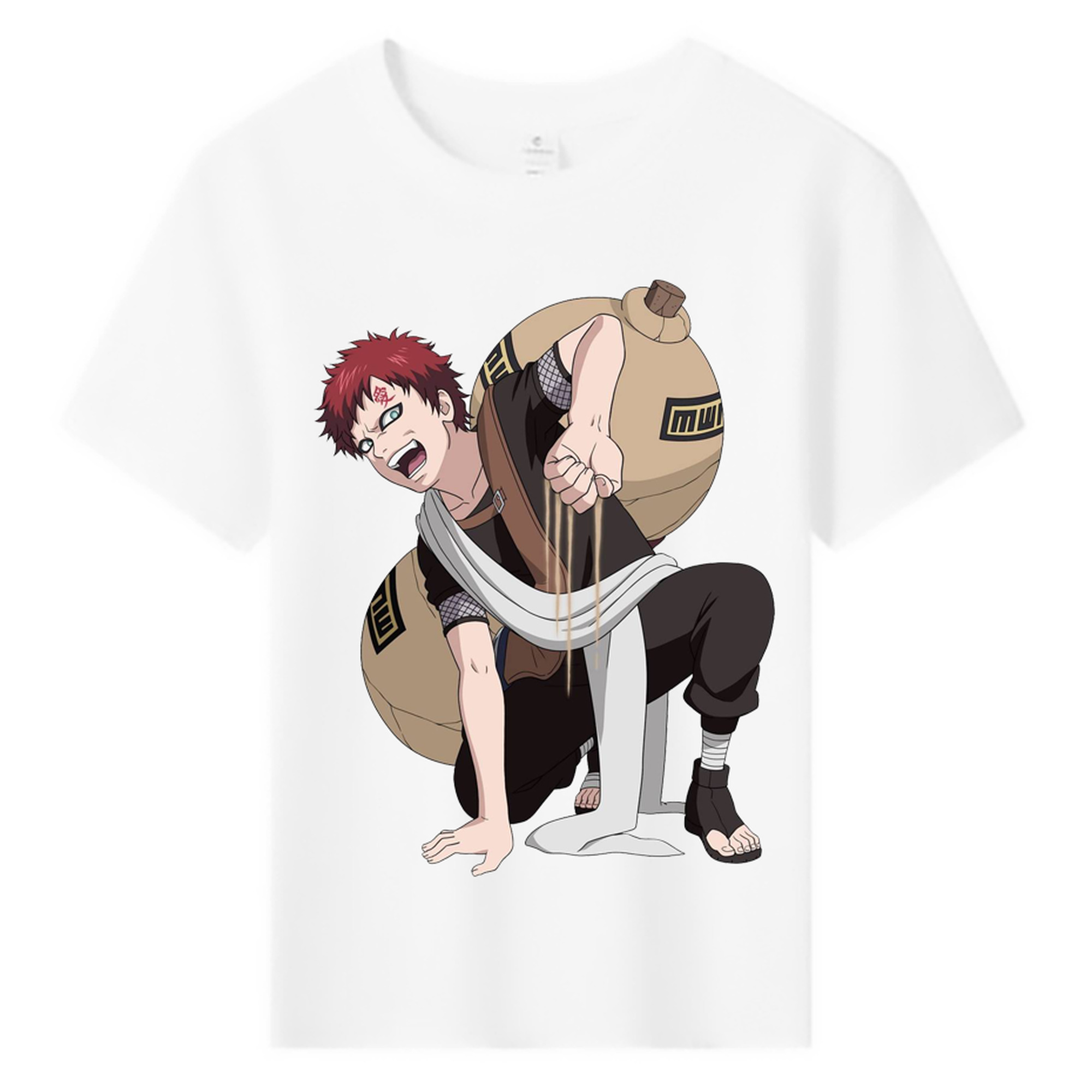 （画像用） NARUTO -ナルト- ガアラ Gaara 綿100％キッズTシャツ（フロントプリント）
