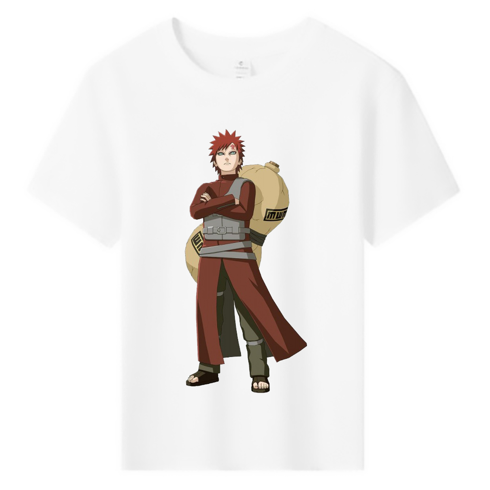 （画像用） NARUTO -ナルト- ガアラ Gaara 綿100％キッズTシャツ（フロントプリント）