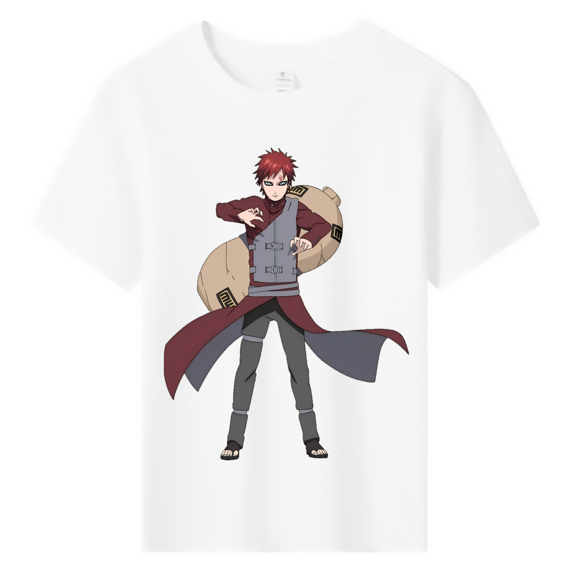 （画像用） NARUTO -ナルト- ガアラ Gaara 綿100％キッズTシャツ（フロントプリント）