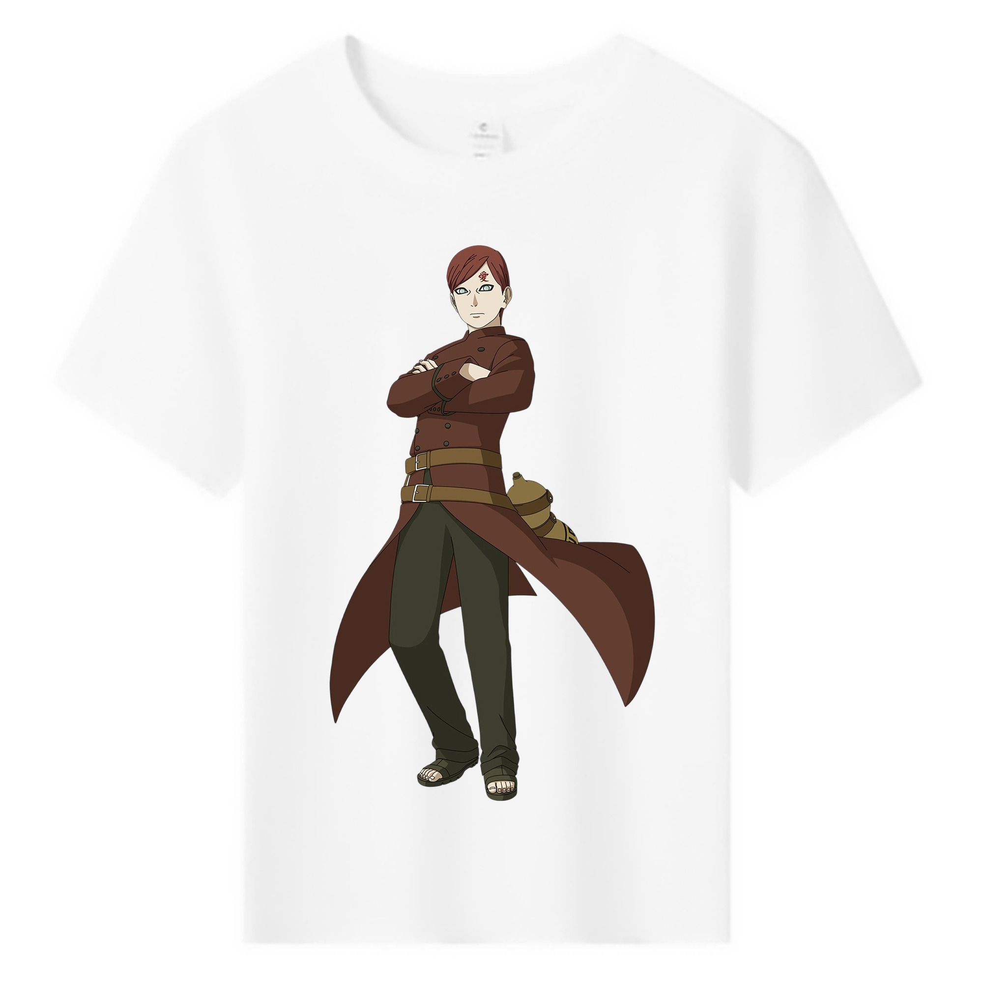 （画像用） NARUTO -ナルト- ガアラ Gaara 綿100％キッズTシャツ（フロントプリント）