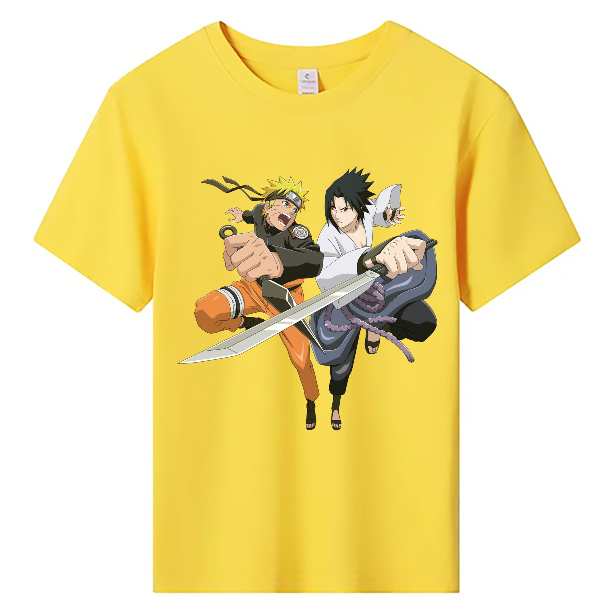 （画像用） NARUTO -ナルト- うずまき ナルト Uzumaki Naruto 綿100％キッズTシャツ（フロントプリント）