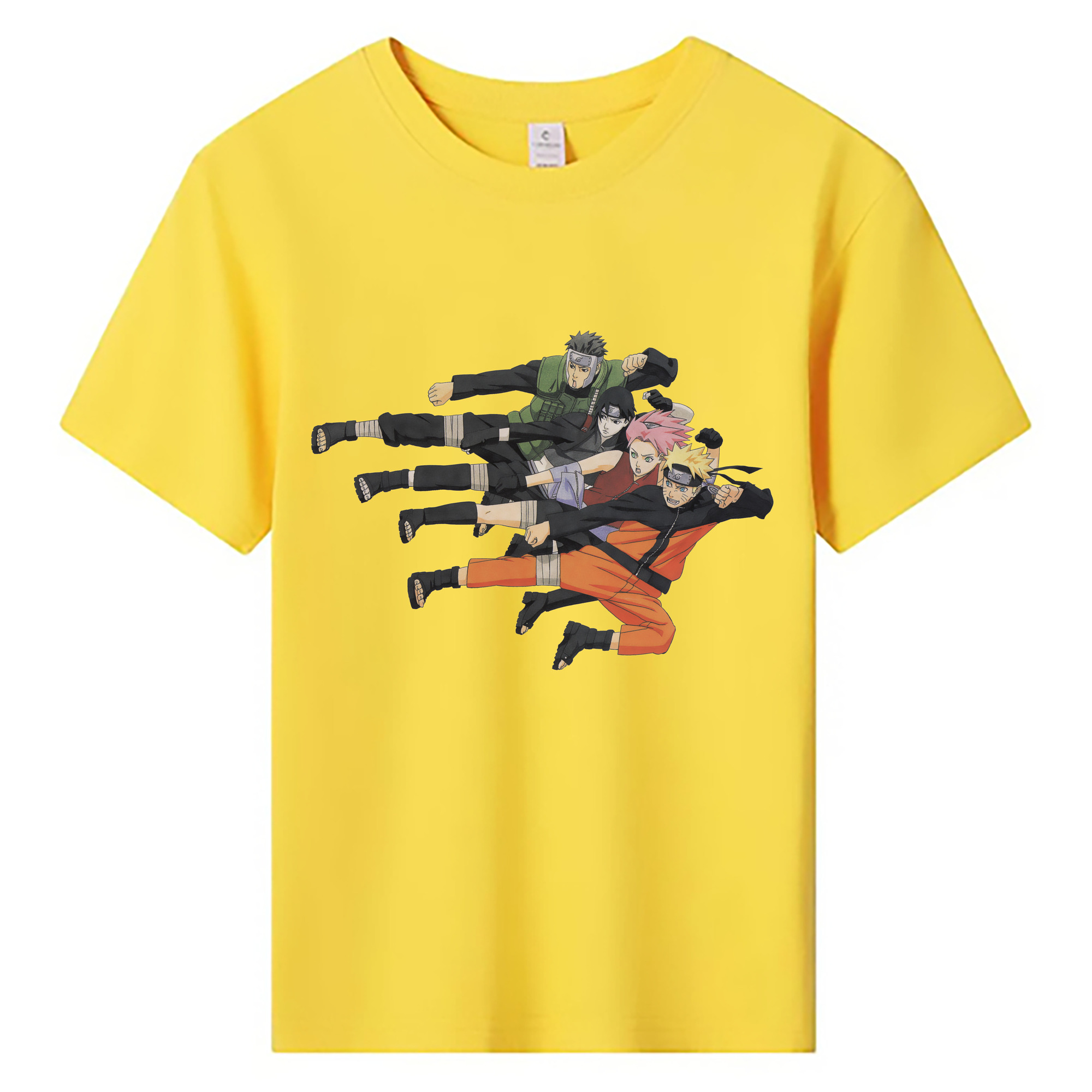 （画像用） NARUTO -ナルト- うずまき ナルト Uzumaki Naruto 綿100％キッズTシャツ（フロントプリント）