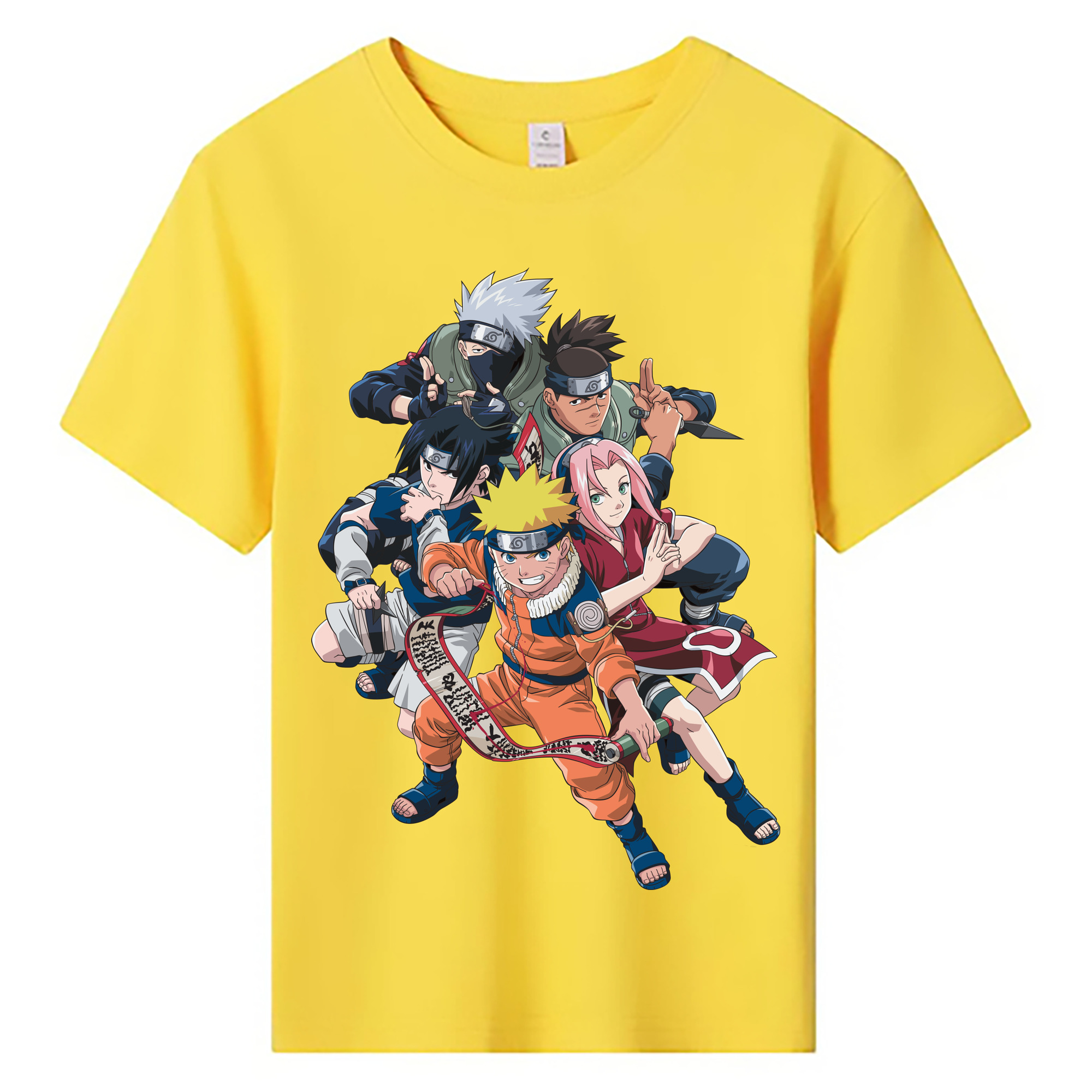 （画像用） NARUTO -ナルト- うずまき ナルト Uzumaki Naruto 綿100％キッズTシャツ（フロントプリント）