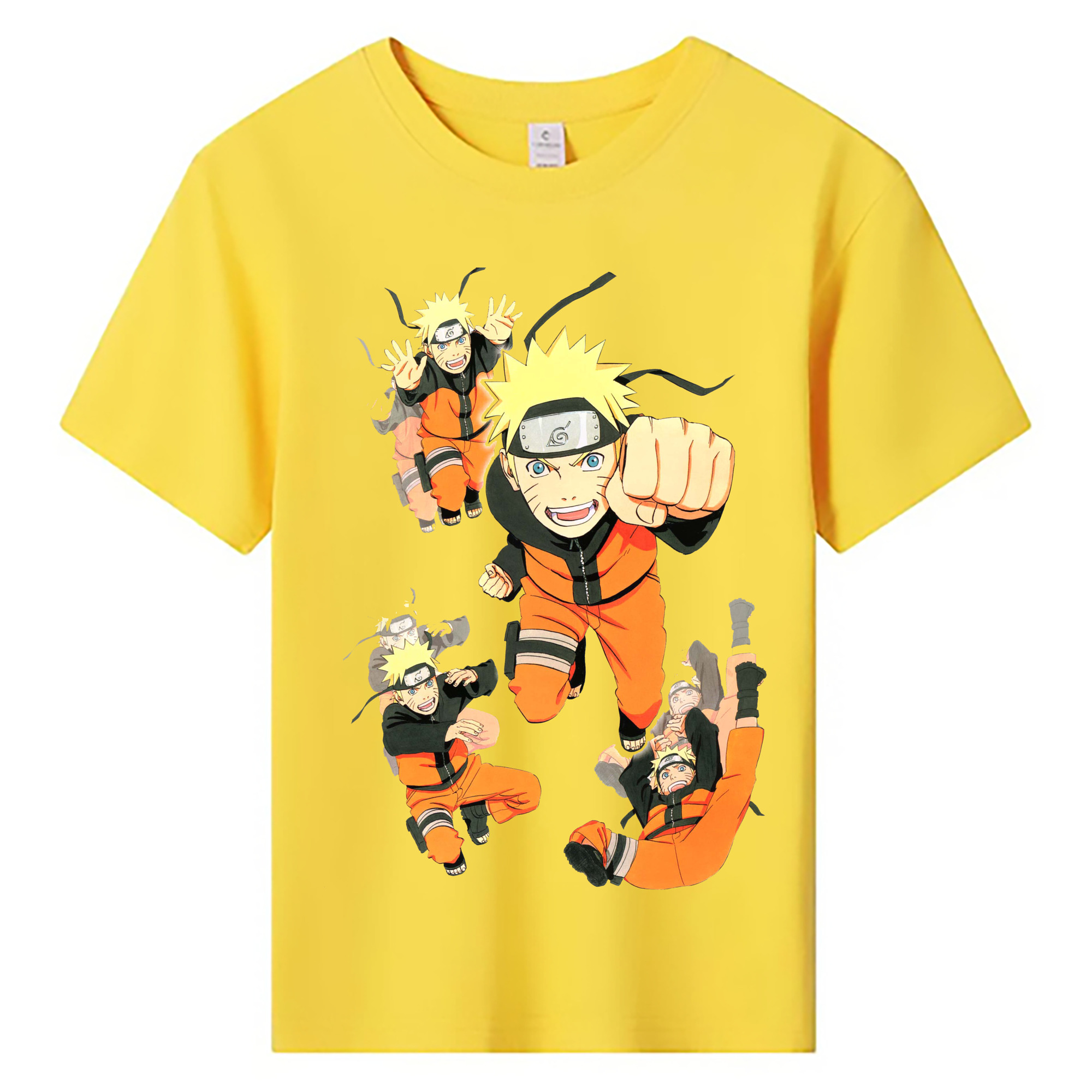 （画像用） NARUTO -ナルト- うずまき ナルト Uzumaki Naruto 綿100％キッズTシャツ（フロントプリント）