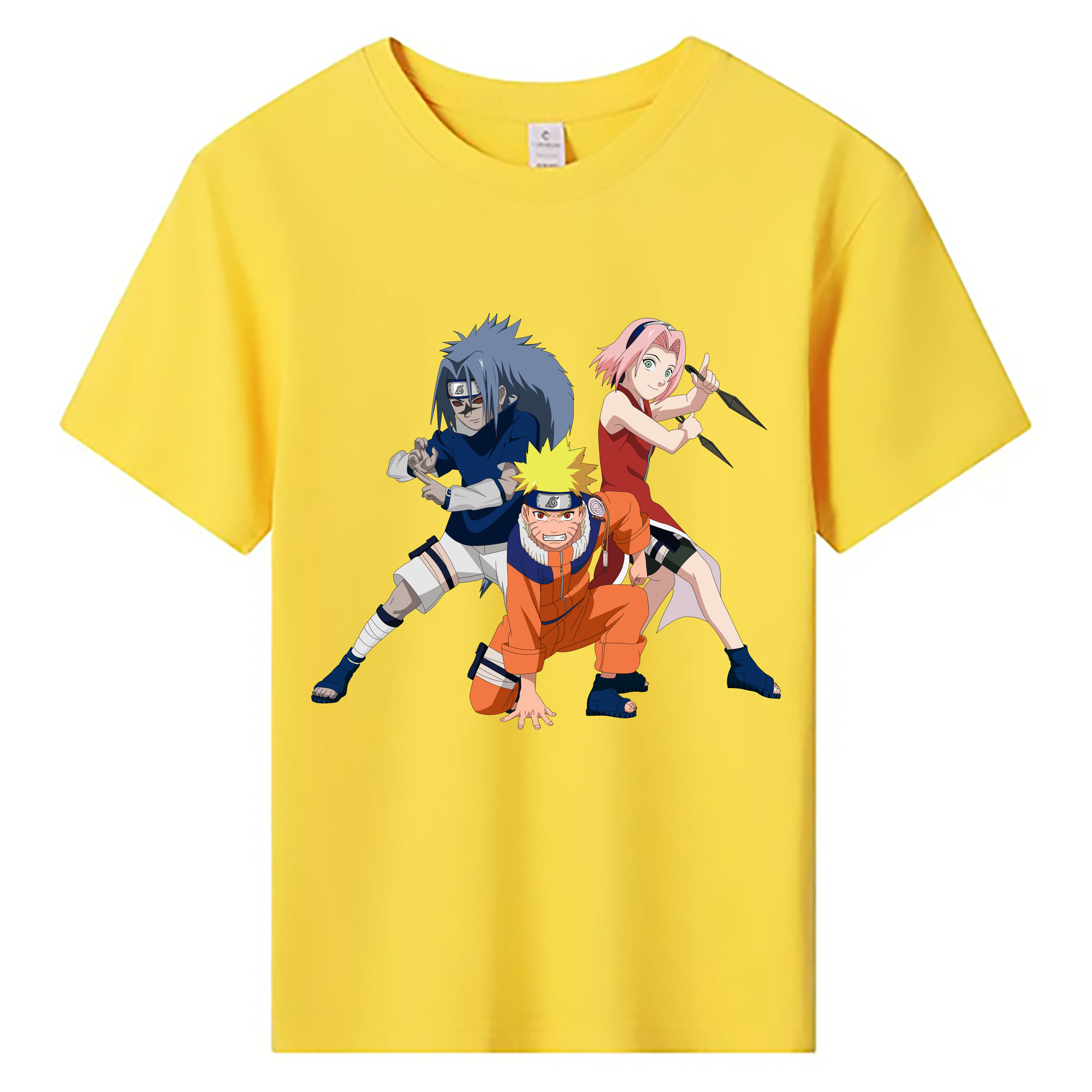 （画像用） NARUTO -ナルト- うずまき ナルト Uzumaki Naruto 綿100％キッズTシャツ（フロントプリント）