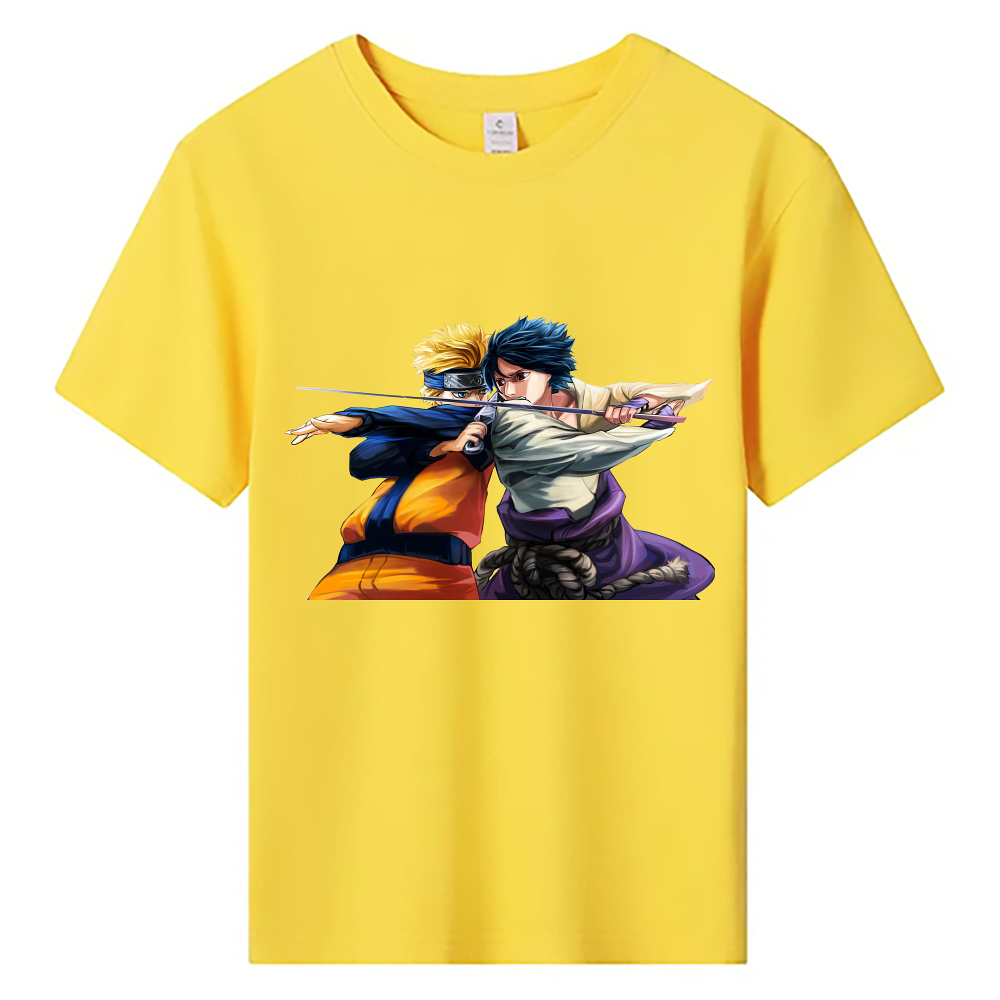 （画像用） NARUTO -ナルト- うずまき ナルト Uzumaki Naruto 綿100％キッズTシャツ（フロントプリント）