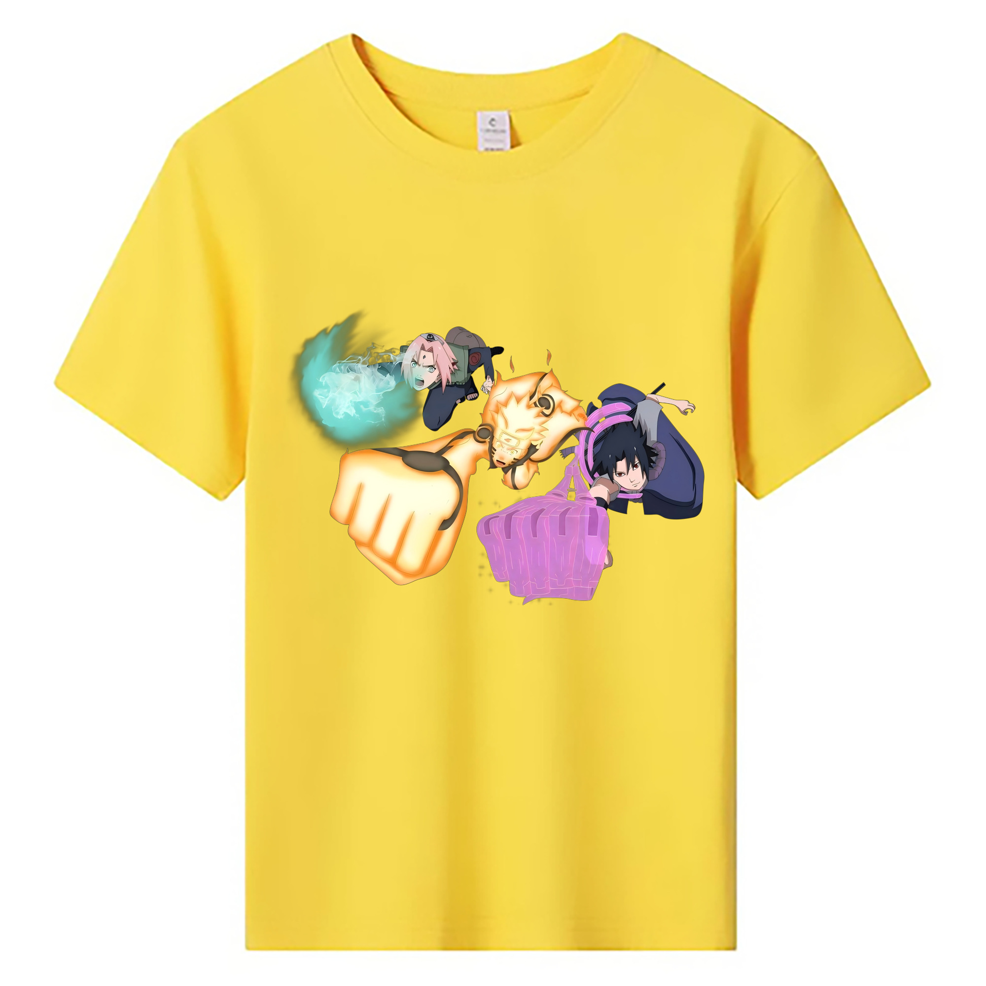 （画像用） NARUTO -ナルト- うずまき ナルト Uzumaki Naruto 綿100％キッズTシャツ（フロントプリント）