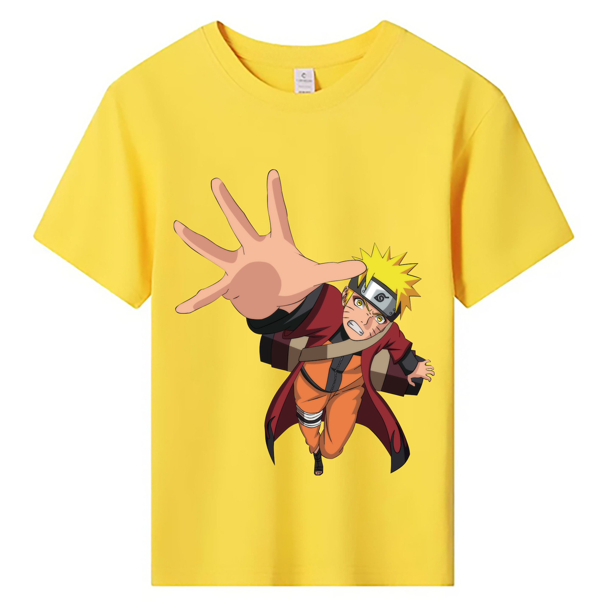 （画像用） NARUTO -ナルト- うずまき ナルト Uzumaki Naruto 綿100％キッズTシャツ（フロントプリント）