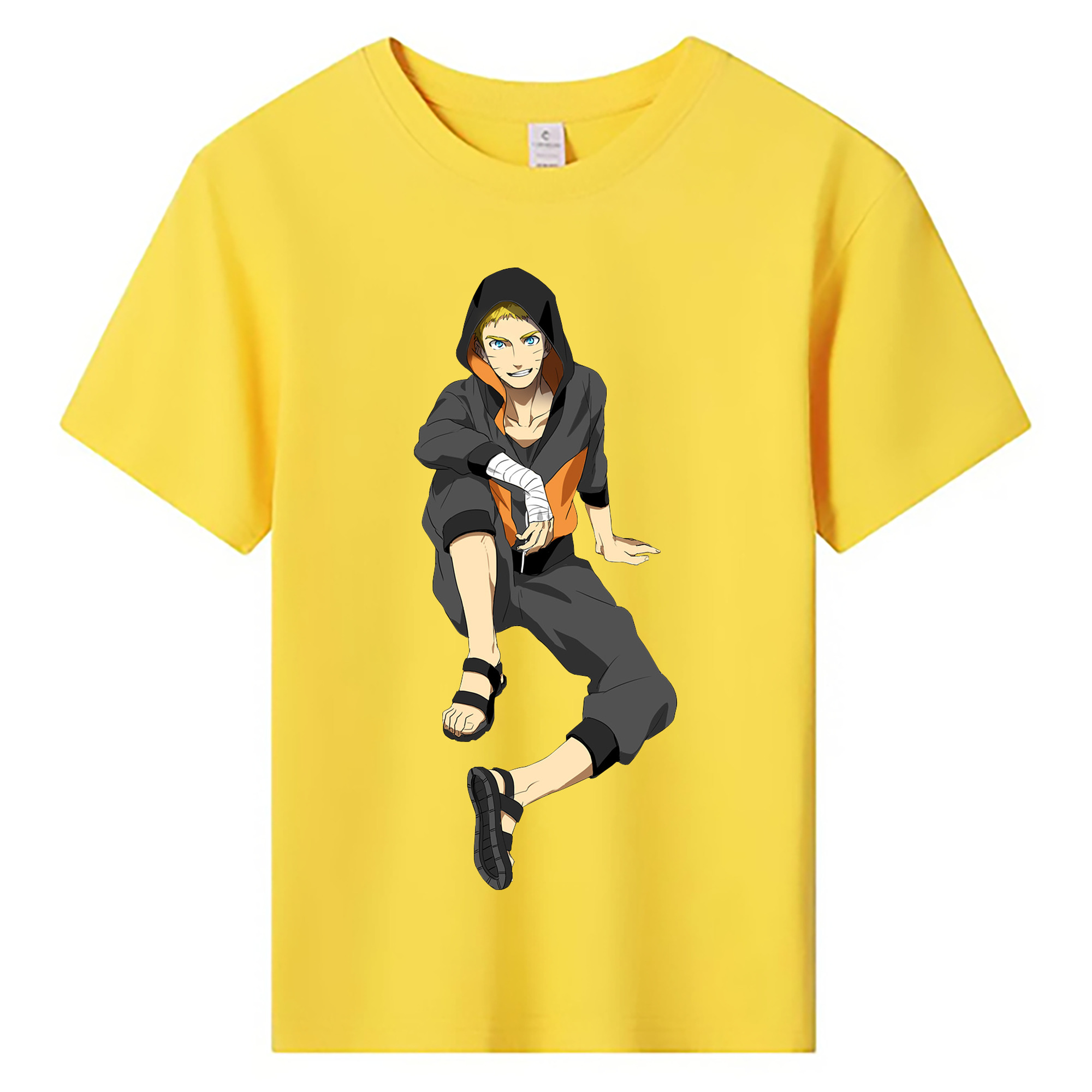 （画像用） NARUTO -ナルト- うずまき ナルト Uzumaki Naruto 綿100％キッズTシャツ（フロントプリント）