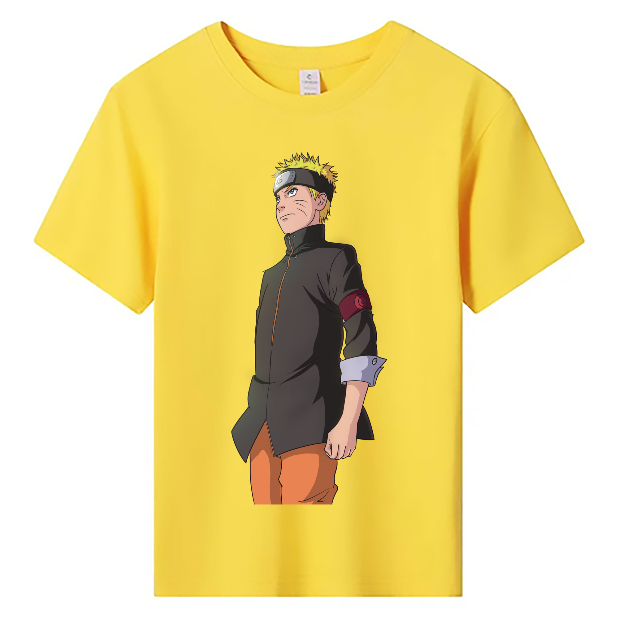 （画像用） NARUTO -ナルト- うずまき ナルト Uzumaki Naruto 綿100％キッズTシャツ（フロントプリント）