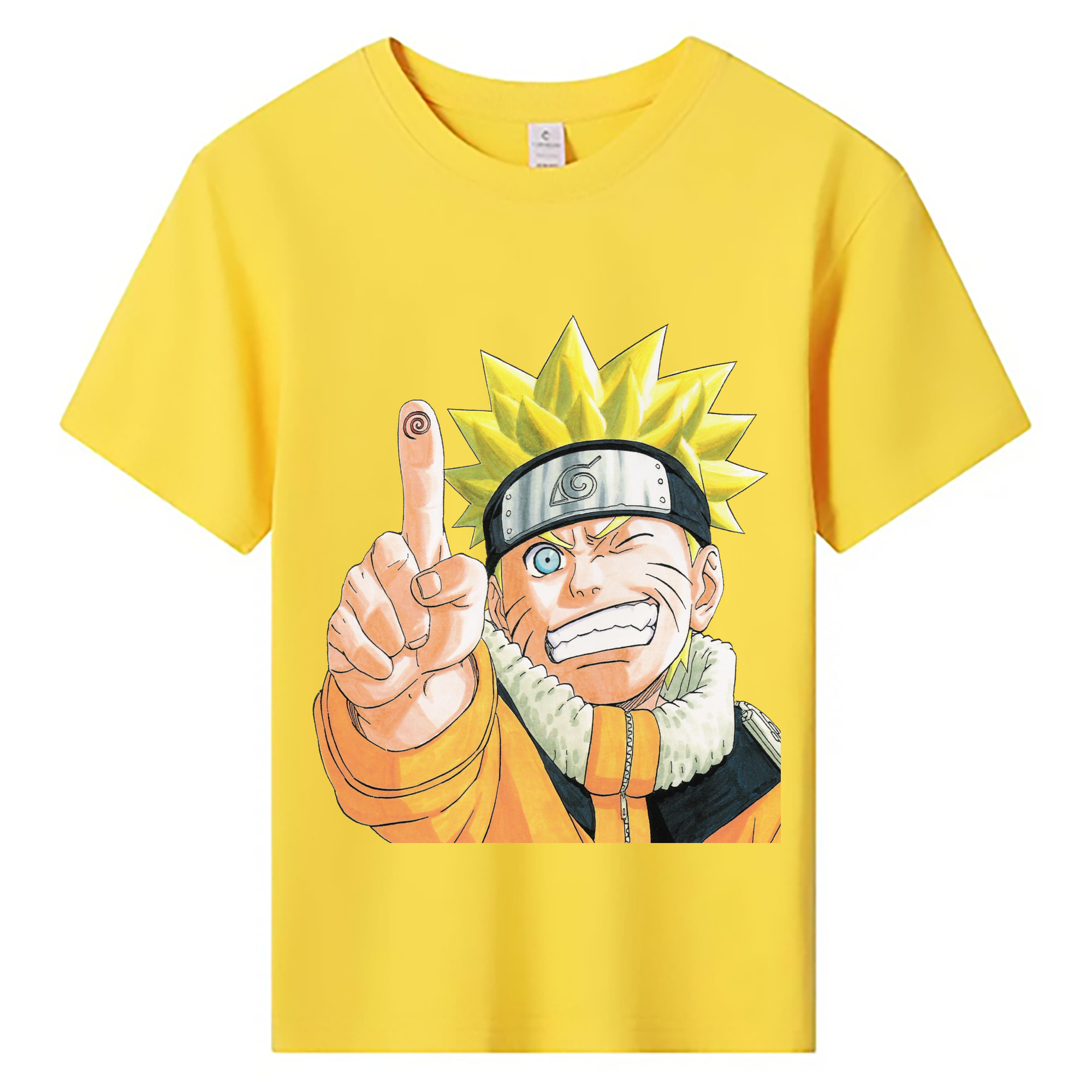 （画像用） NARUTO -ナルト- うずまき ナルト Uzumaki Naruto 綿100％キッズTシャツ（フロントプリント）