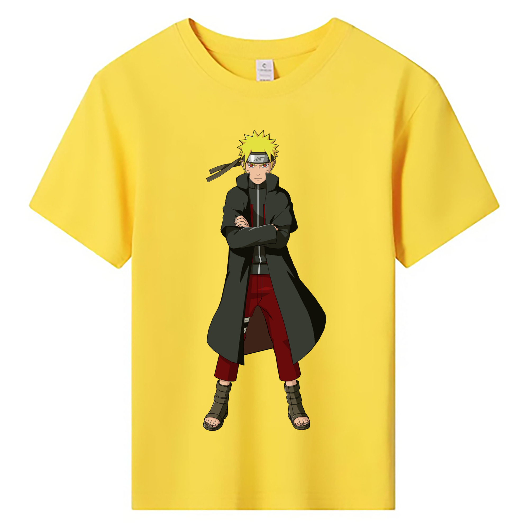 （画像用） NARUTO -ナルト- うずまき ナルト Uzumaki Naruto 綿100％キッズTシャツ（フロントプリント）