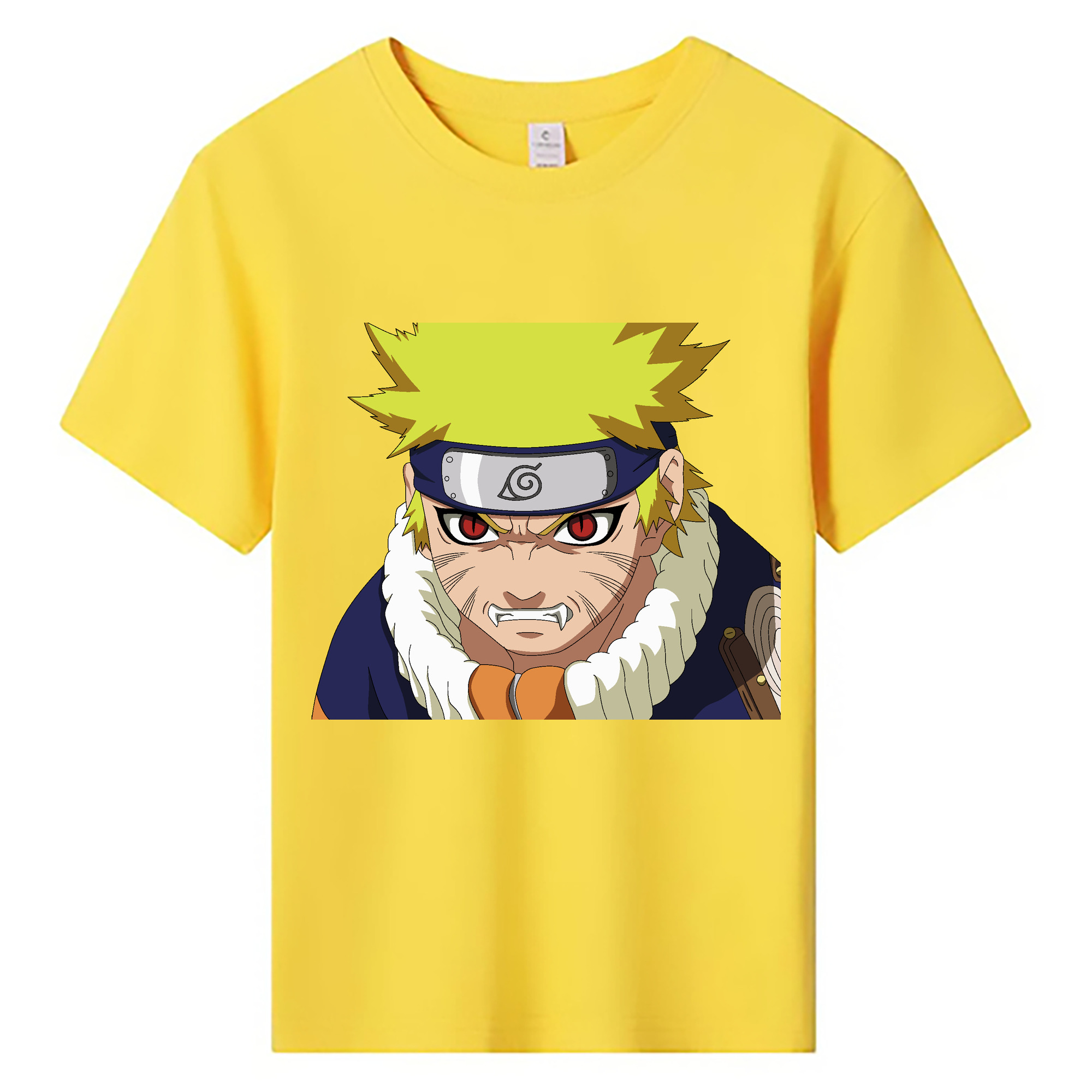 （画像用） NARUTO -ナルト- うずまき ナルト Uzumaki Naruto 綿100％キッズTシャツ（フロントプリント）