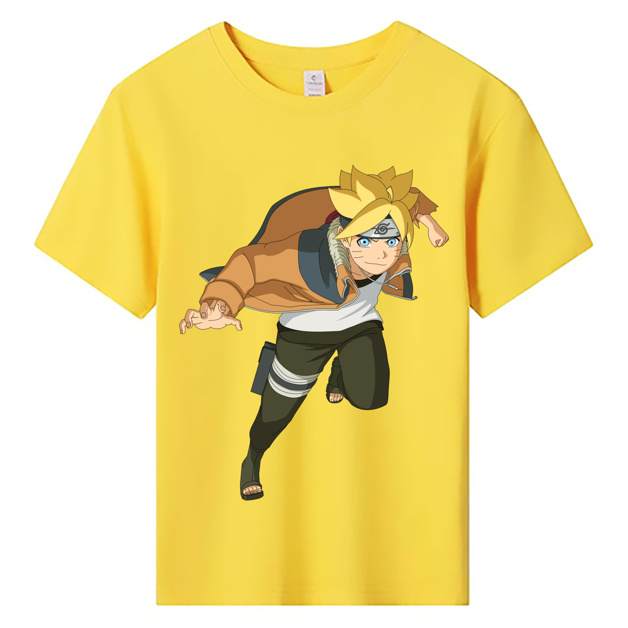（画像用） NARUTO -ナルト- うずまき ナルト Uzumaki Naruto 綿100％キッズTシャツ（フロントプリント）