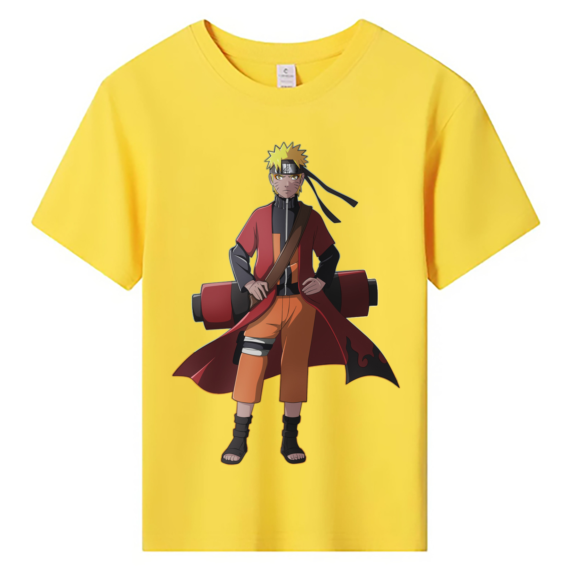 （画像用） NARUTO -ナルト- うずまき ナルト Uzumaki Naruto 綿100％キッズTシャツ（フロントプリント）