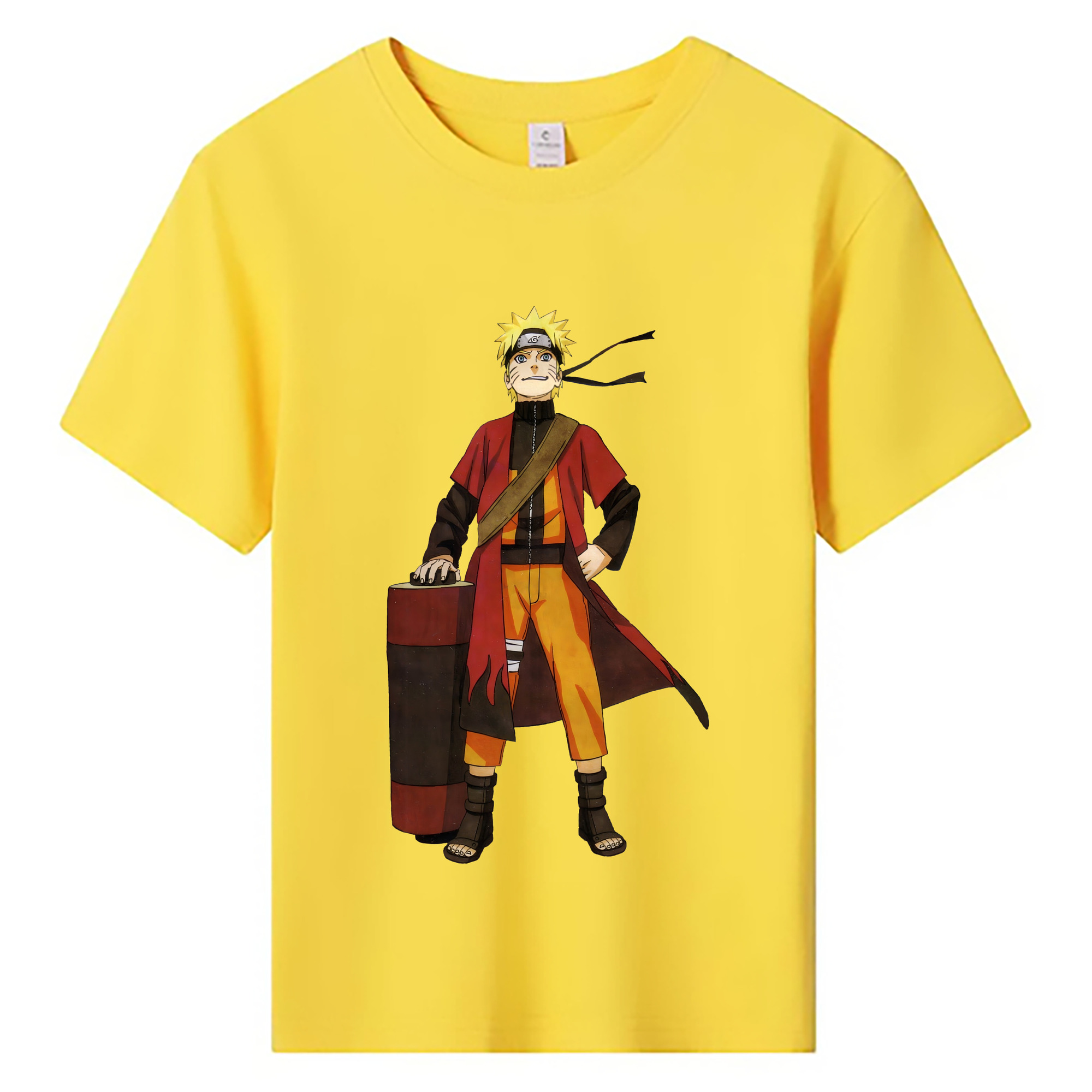 （画像用） NARUTO -ナルト- うずまき ナルト Uzumaki Naruto 綿100％キッズTシャツ（フロントプリント）
