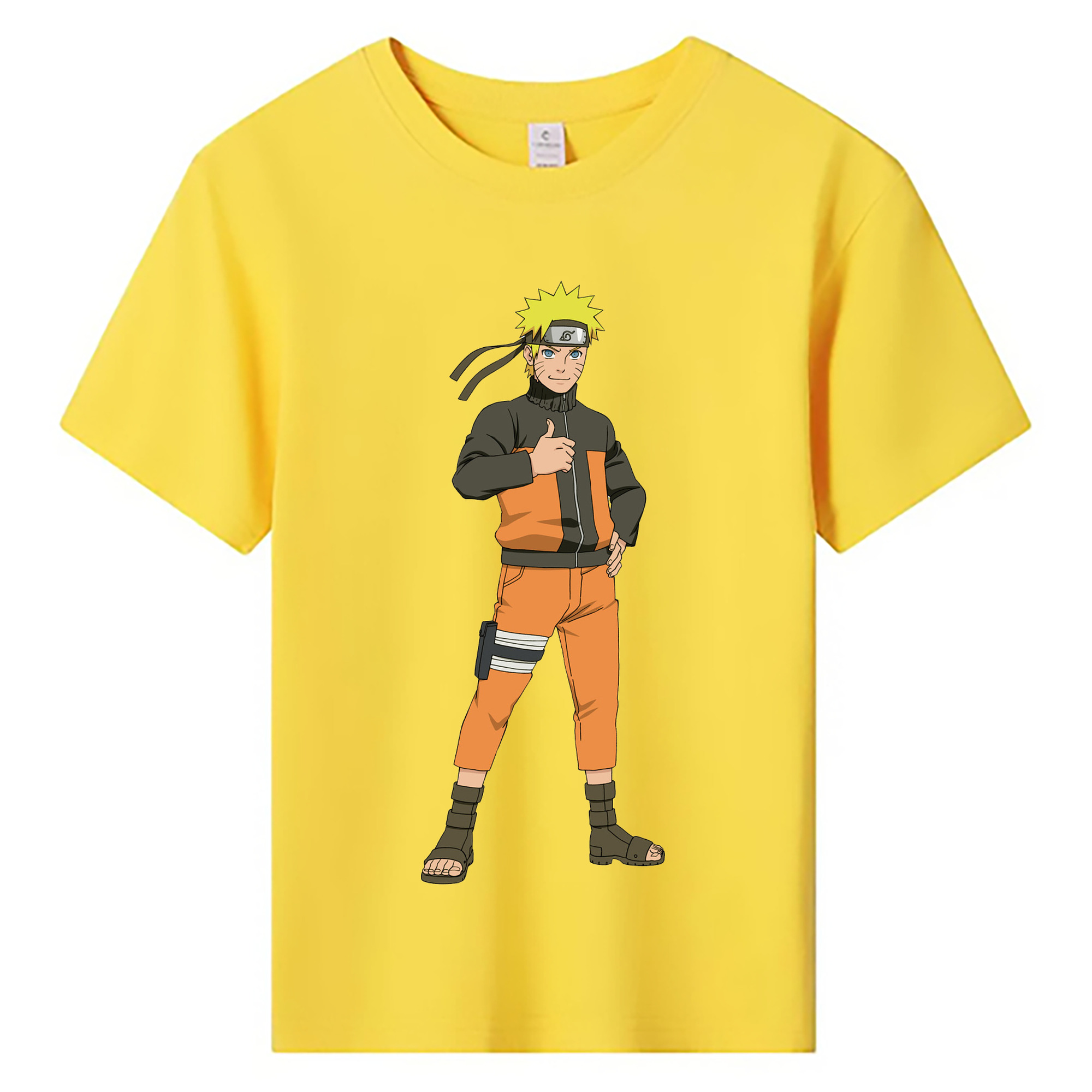 （画像用） NARUTO -ナルト- うずまき ナルト Uzumaki Naruto 綿100％キッズTシャツ（フロントプリント）