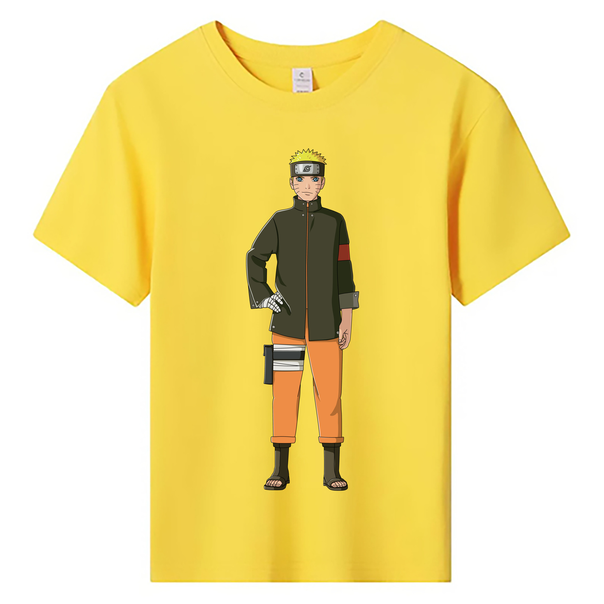 （画像用） NARUTO -ナルト- うずまき ナルト Uzumaki Naruto 綿100％キッズTシャツ（フロントプリント）