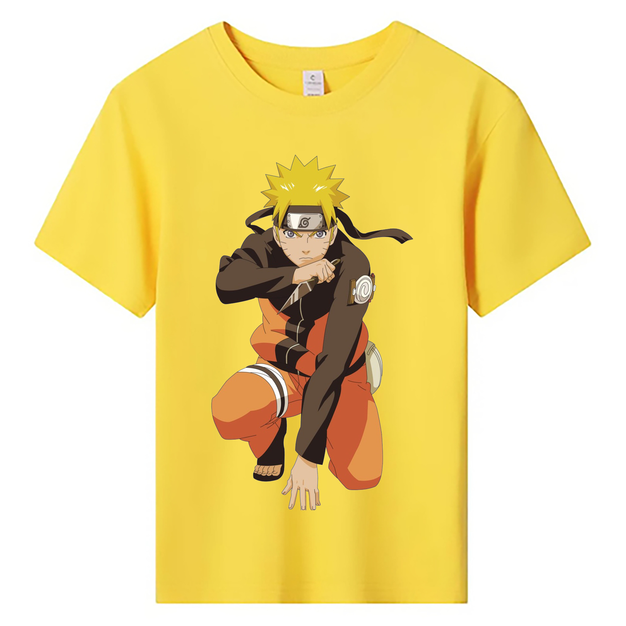 （画像用） NARUTO -ナルト- うずまき ナルト Uzumaki Naruto 綿100％キッズTシャツ（フロントプリント）
