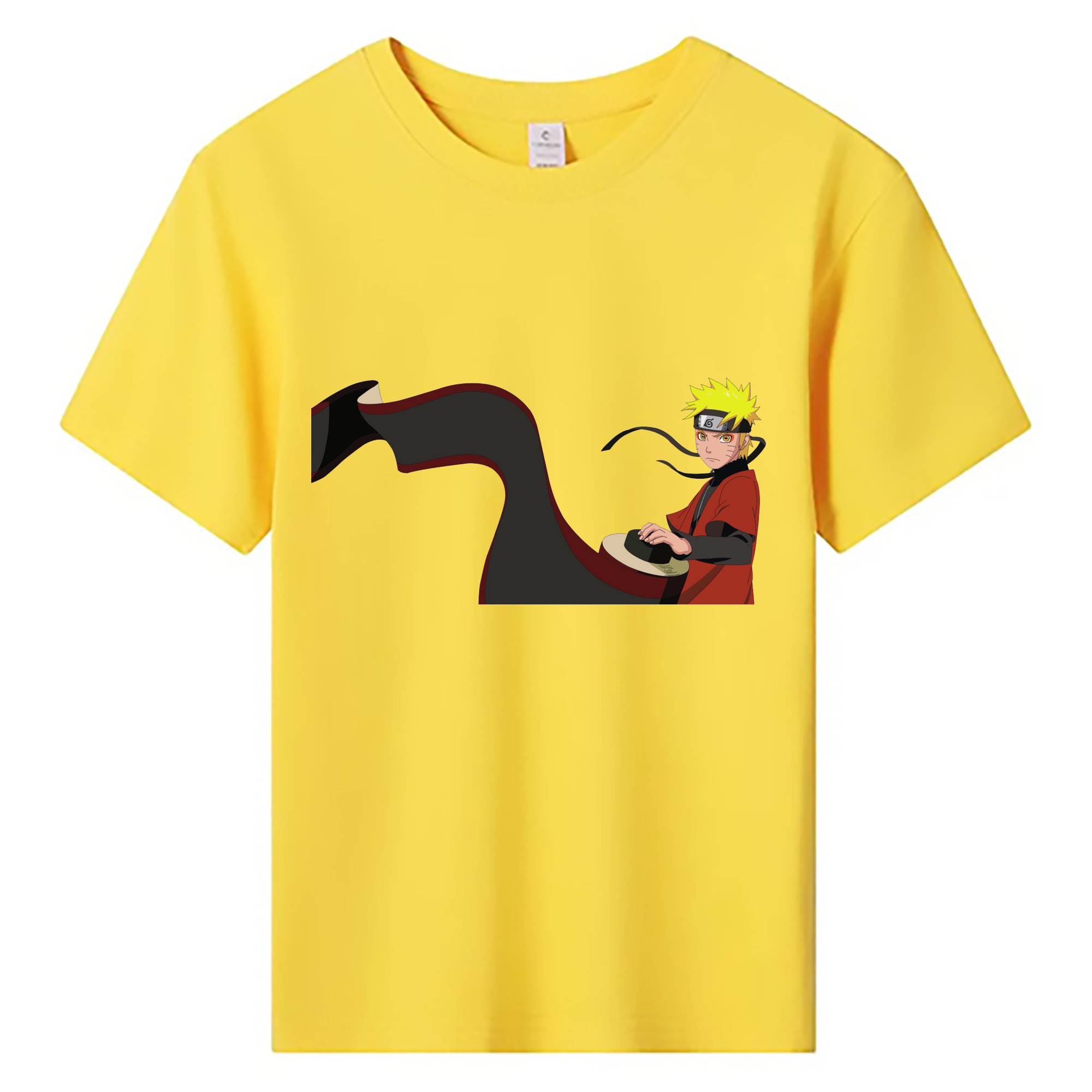 （画像用） NARUTO -ナルト- うずまき ナルト Uzumaki Naruto 綿100％キッズTシャツ（フロントプリント）